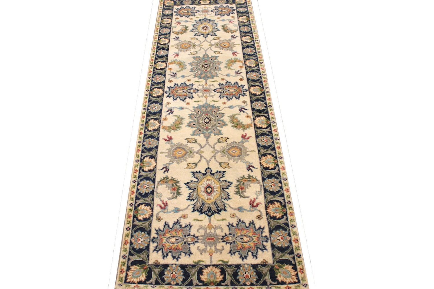 8 ft. Runner Traditional Hand Knotted Wool Area Rug - MR030681