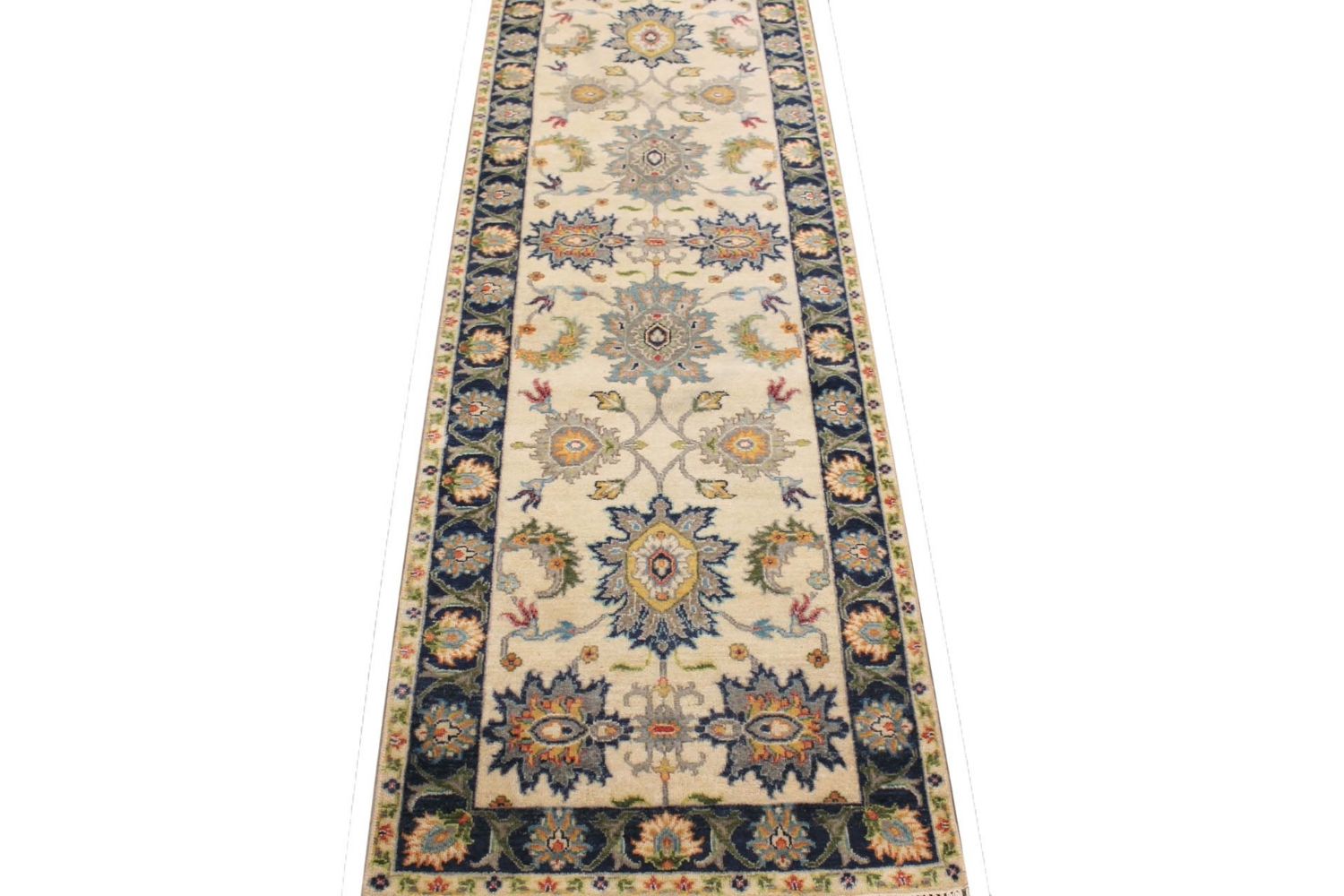 8 ft. Runner Traditional Hand Knotted Wool Area Rug - MR030681