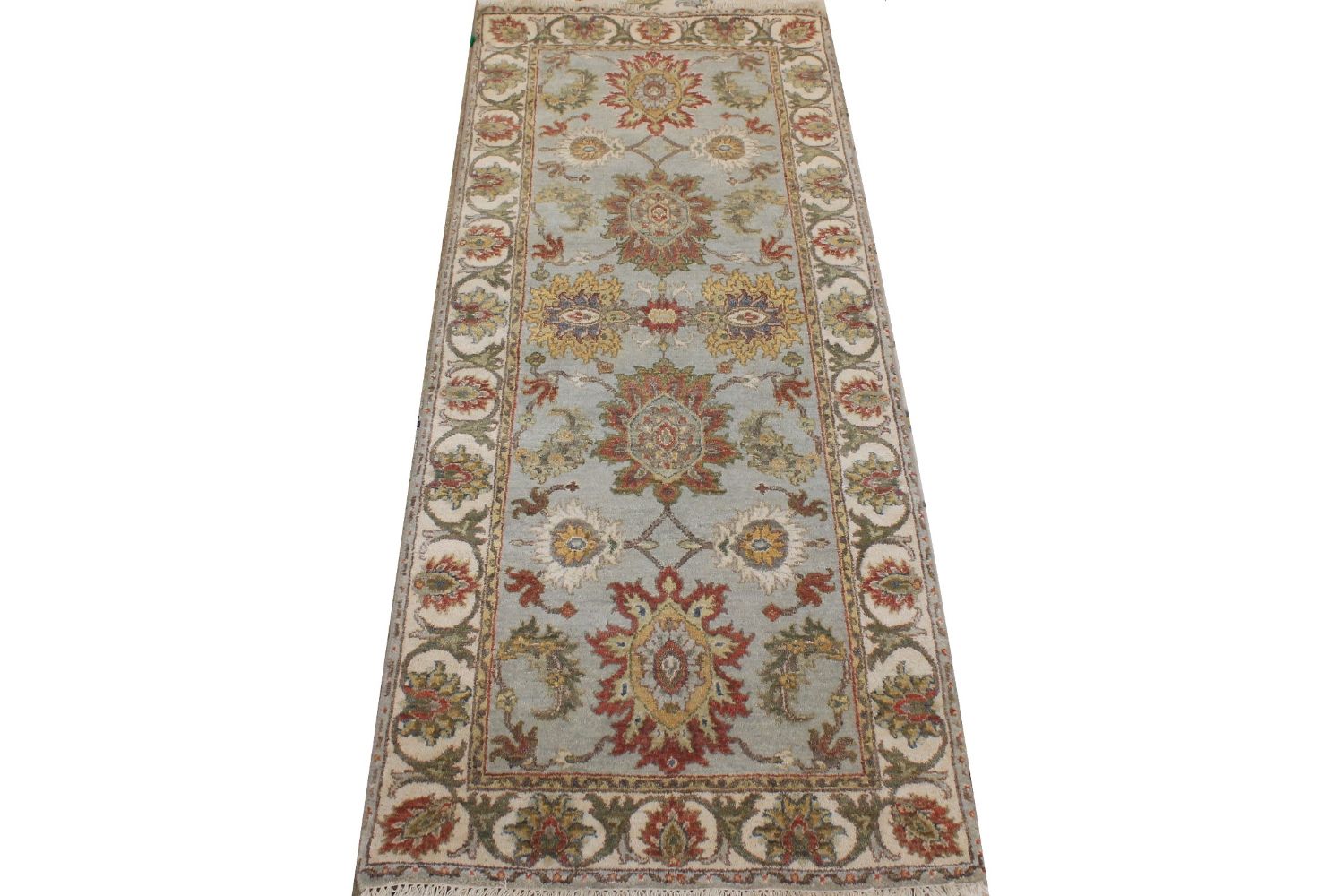 6 ft. Runner Traditional Hand Knotted Wool Area Rug - MR030687