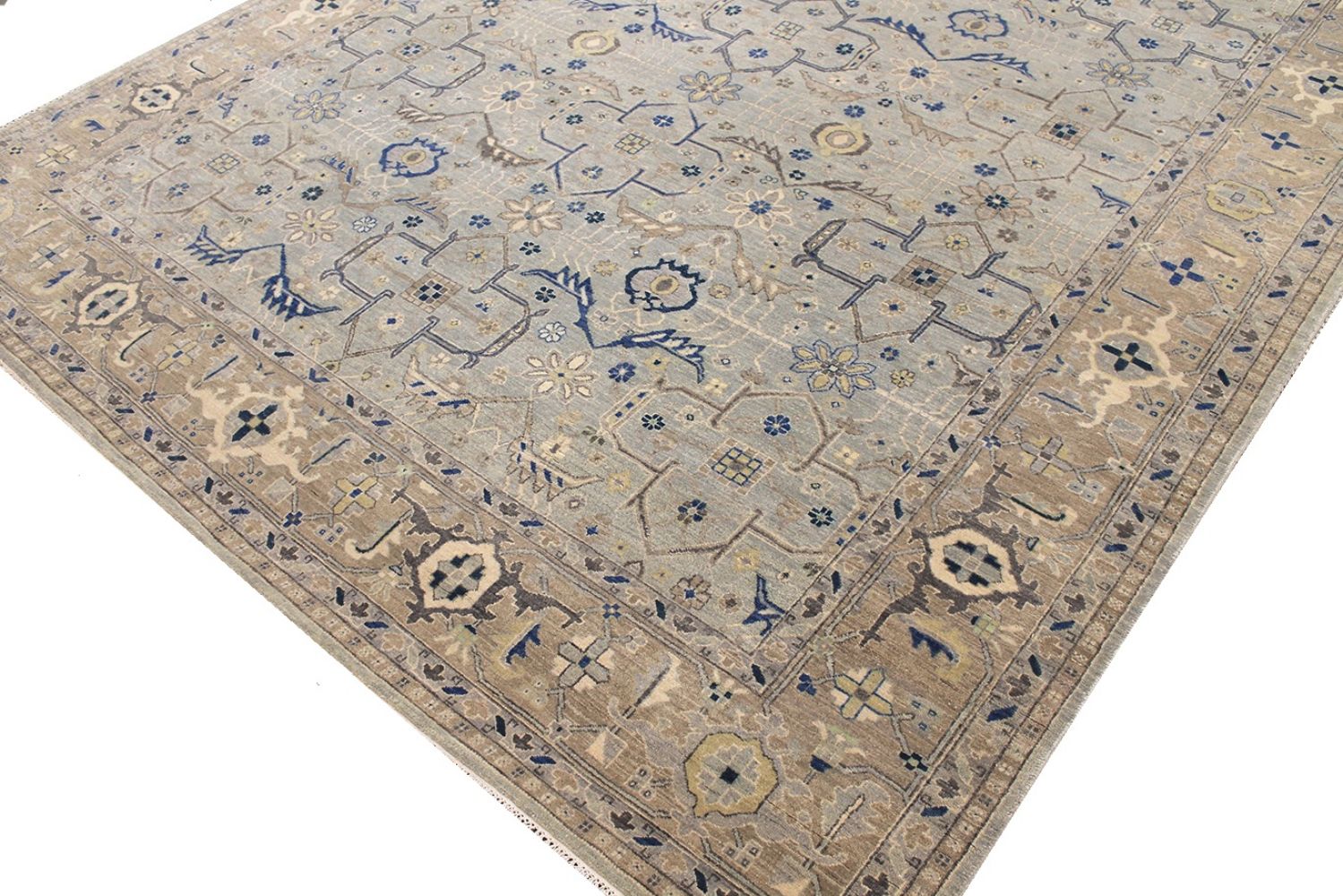 9x12 Traditional Hand Knotted Wool Area Rug - MR030691