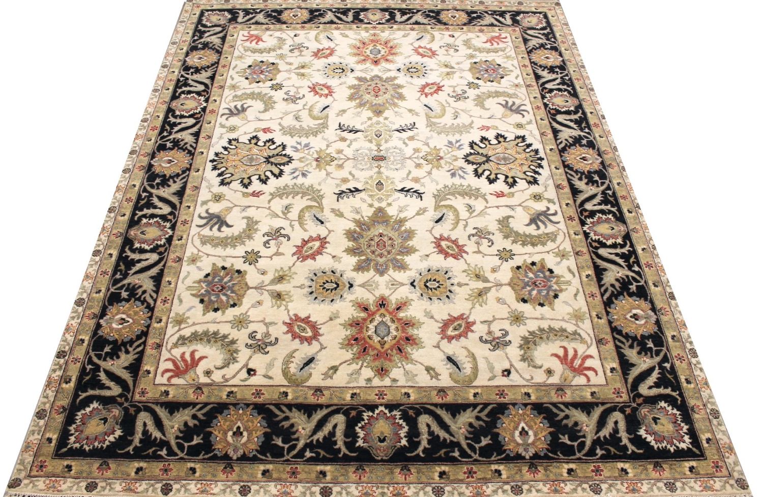 9x12 Traditional Hand Knotted Wool Area Rug - MR030694