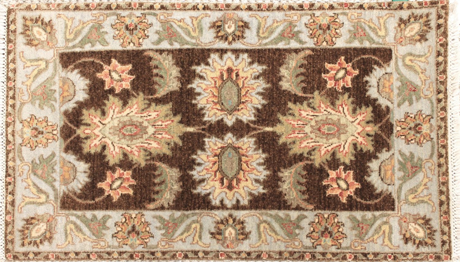 2X3 Traditional Hand Knotted Wool Area Rug - MR030701