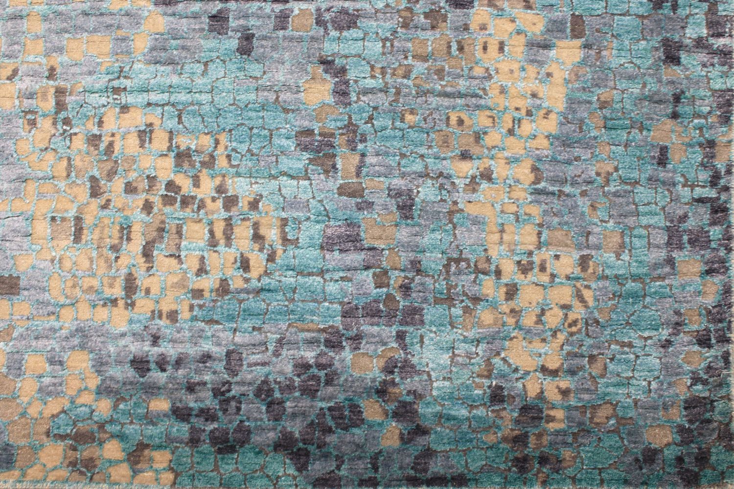 9x12 Modern Hand Knotted Wool & Viscose Area Rug - MR030708
