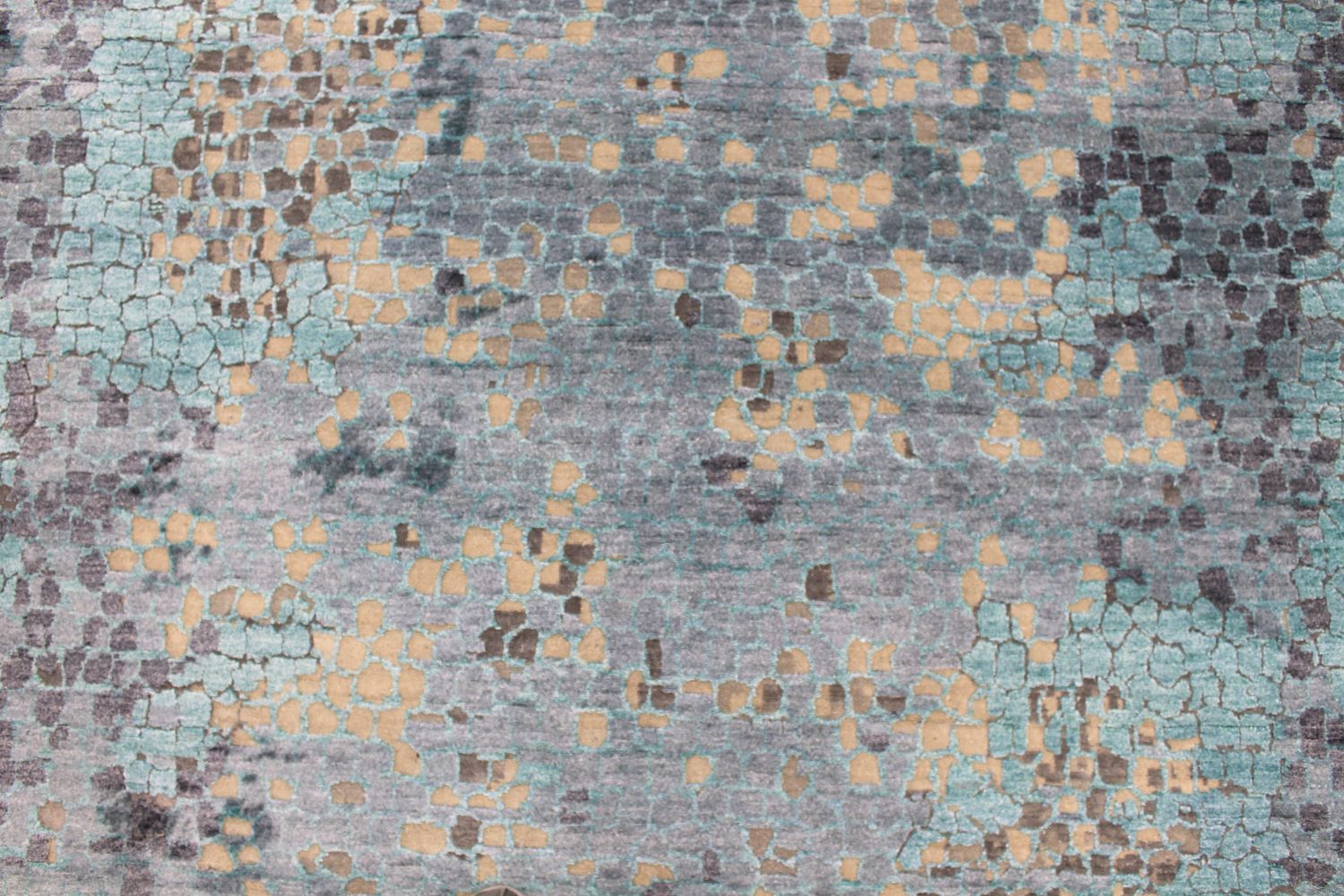 9x12 Modern Hand Knotted Wool & Viscose Area Rug - MR030708