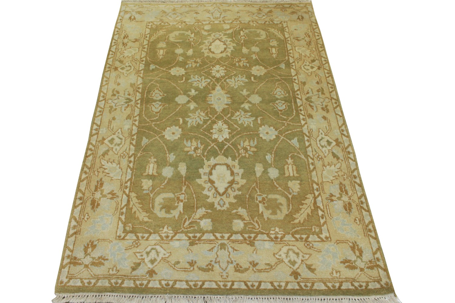 4x6 Traditional Hand Knotted Wool Area Rug - MR0311