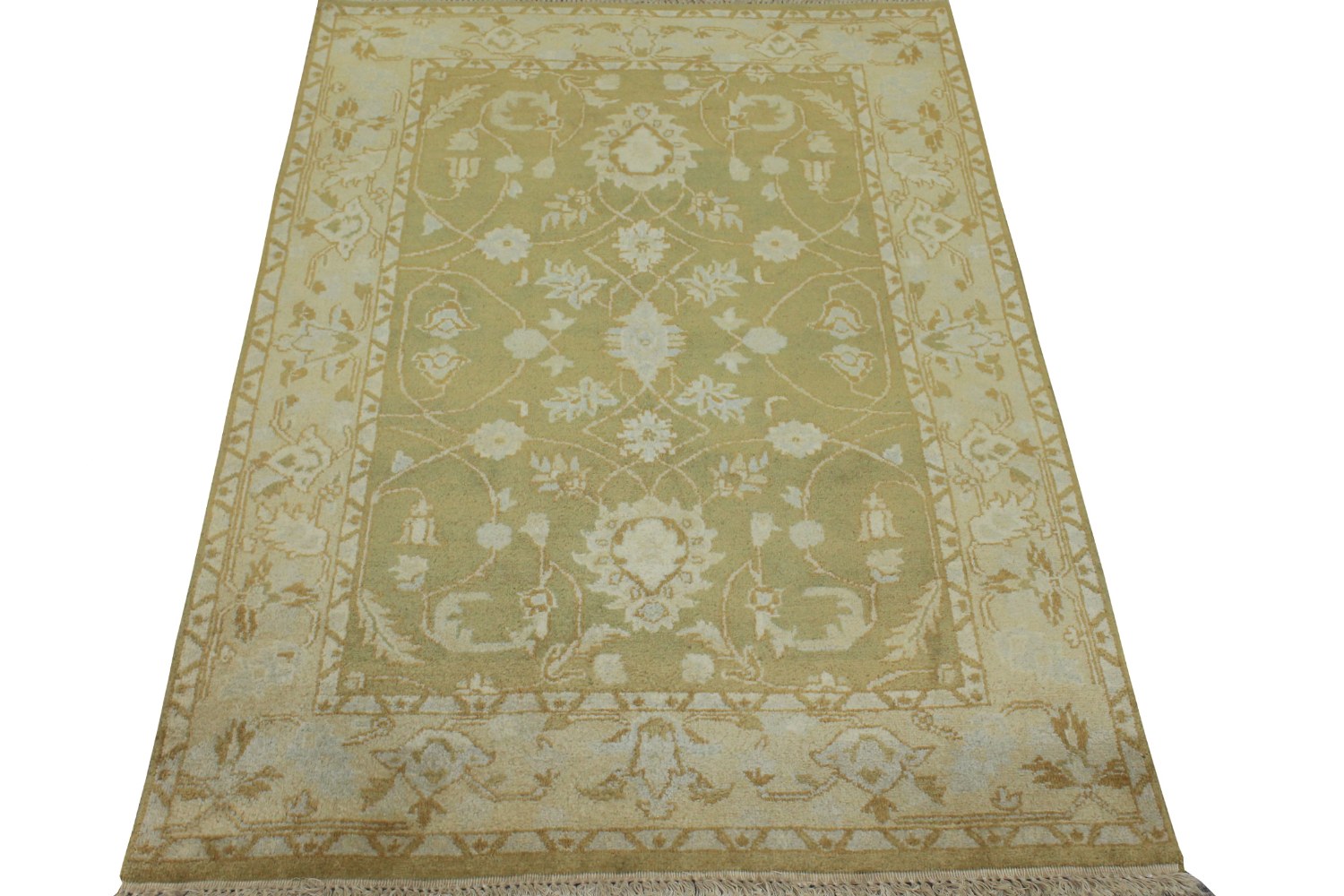 4x6 Traditional Hand Knotted Wool Area Rug - MR0311