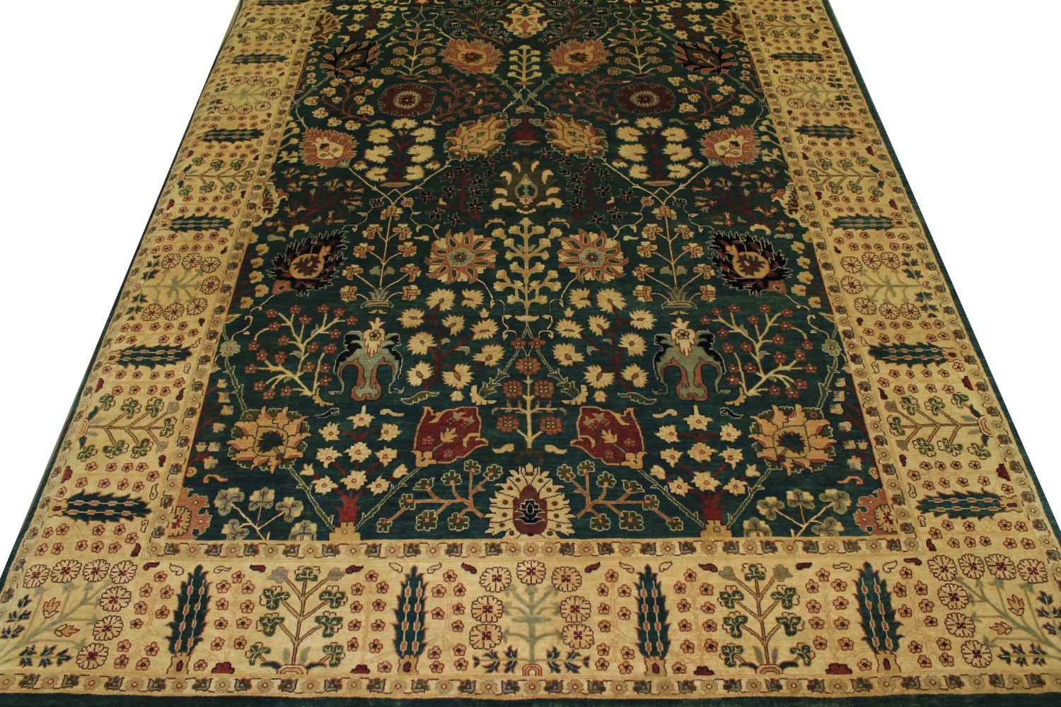 9x12 Traditional Hand Knotted Wool Area Rug - MR0335