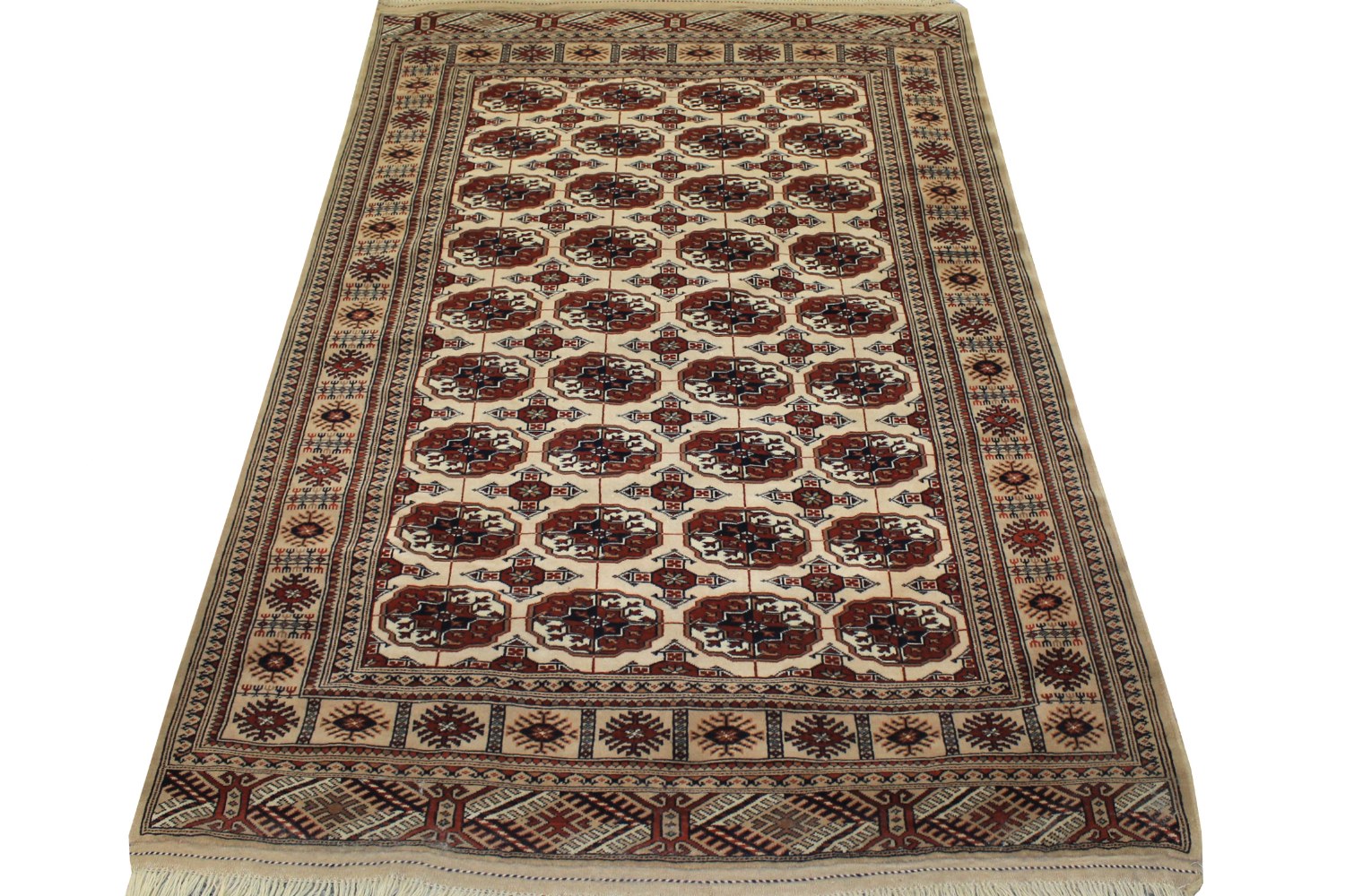 5x7/8 Bokhara Hand Knotted Wool Area Rug - MR0568