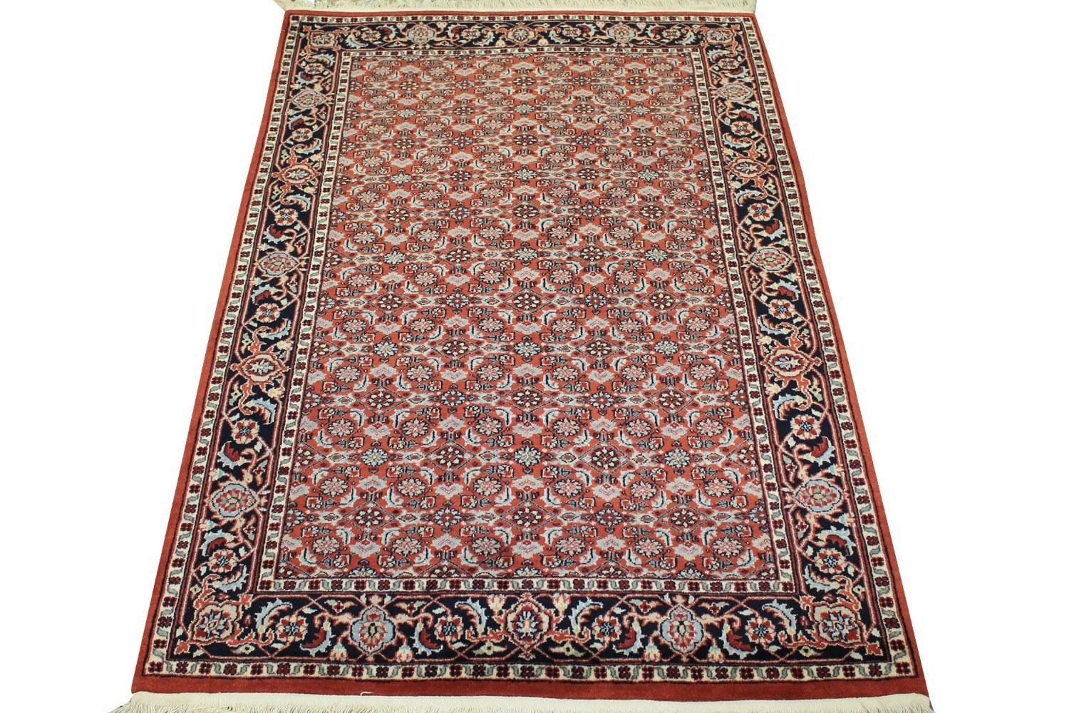 4x6 Traditional Hand Knotted Wool Area Rug - MR0701