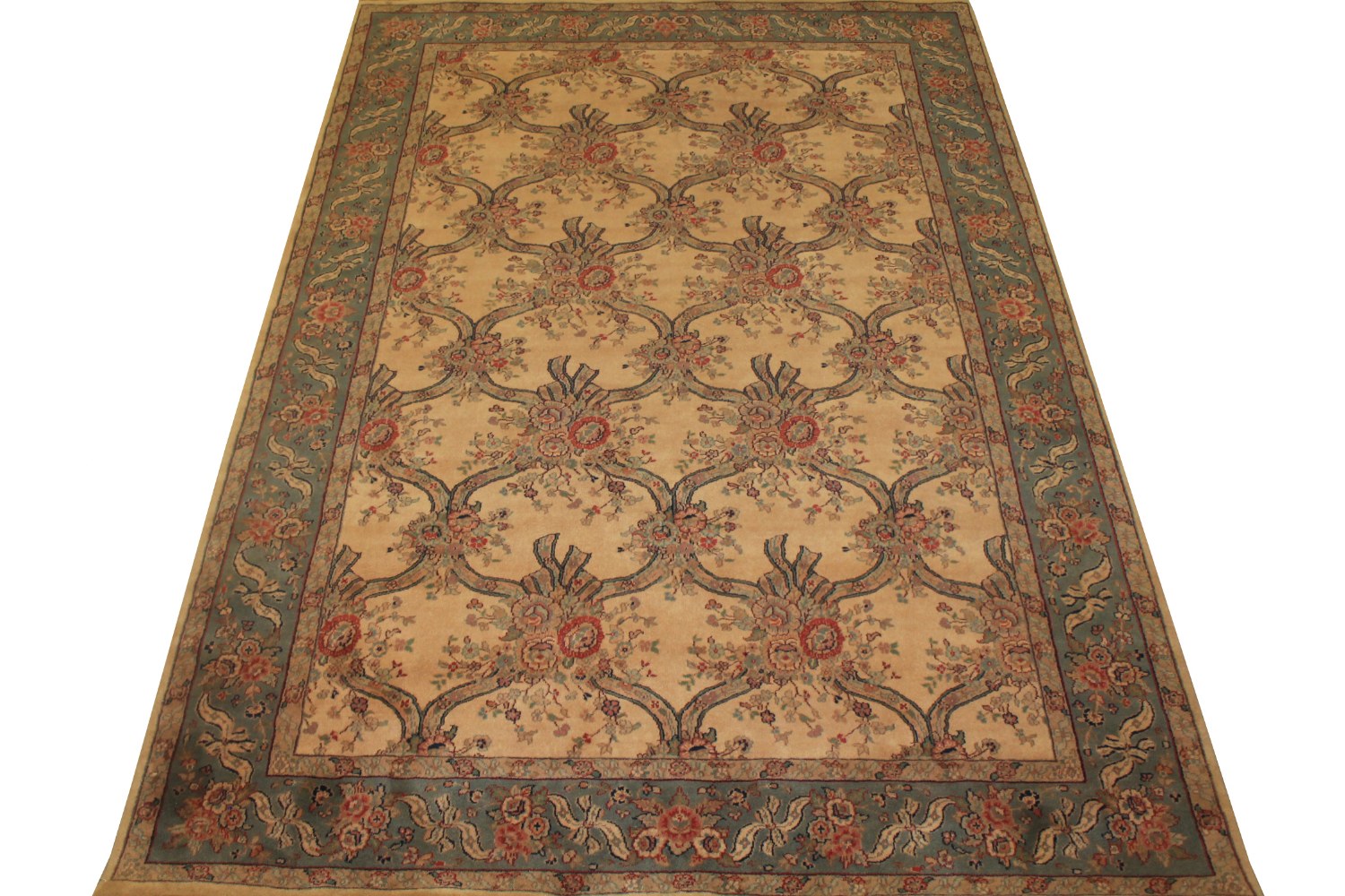 6x9 Traditional Hand Knotted Wool Area Rug - MR0731