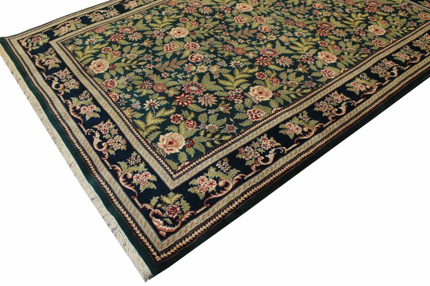 6x9 Traditional Hand Knotted Wool Area Rug - MR0734
