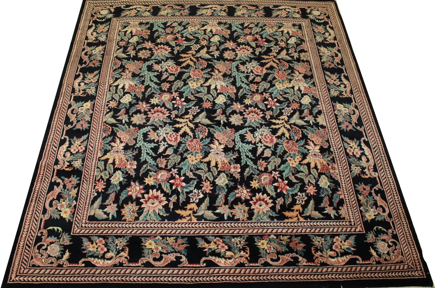 8x10 Traditional Hand Knotted Wool Area Rug - MR0753