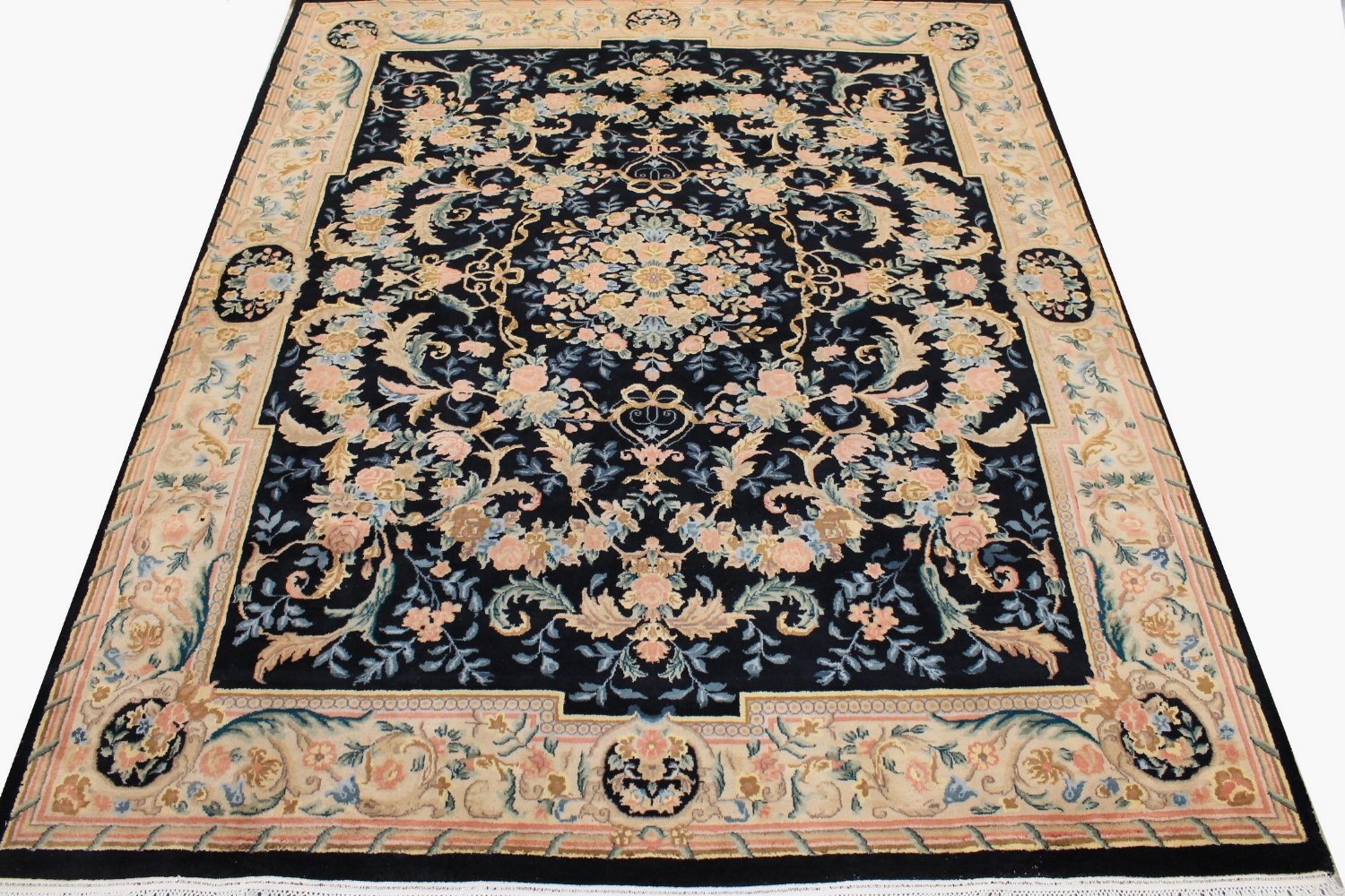 8x10 Traditional Hand Knotted Wool Area Rug - MR0757