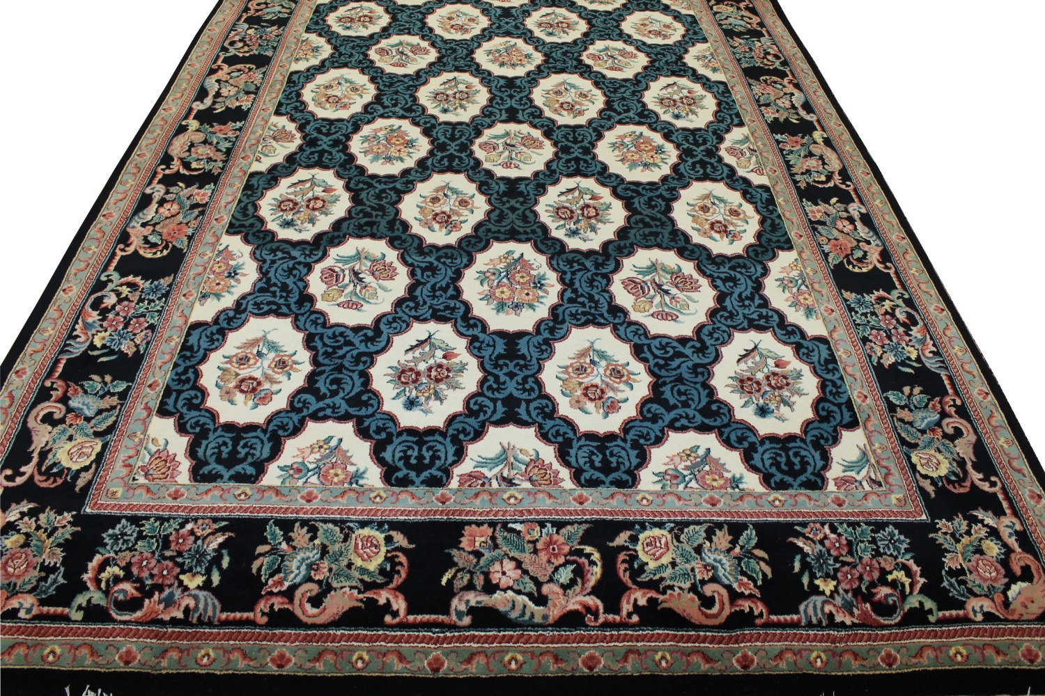 9x12 Traditional Hand Knotted Wool Area Rug - MR0774