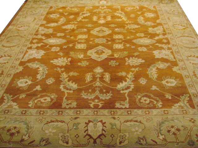 9x12 Oushak Hand Knotted Wool Area Rug - MR10020