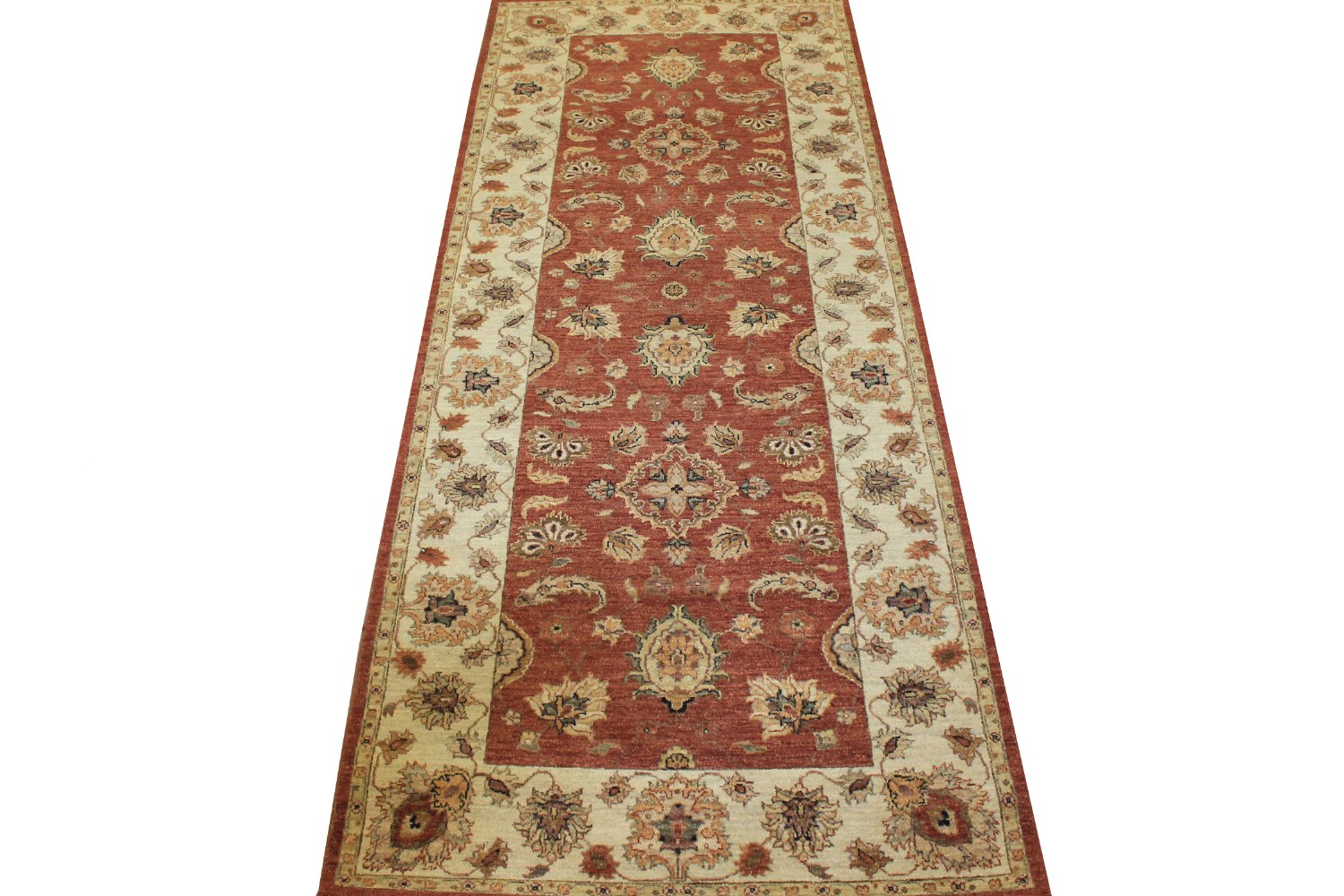 Wide Runner Traditional Hand Knotted Wool Area Rug - MR10191