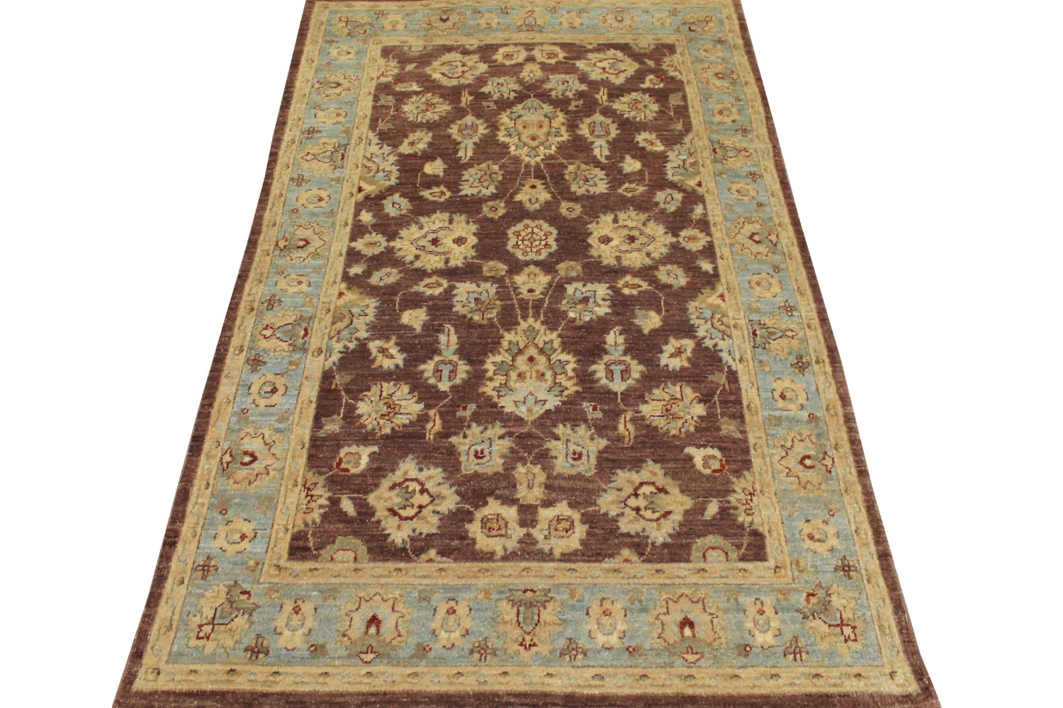 4x6 Peshawar Hand Knotted Wool Area Rug - MR10295