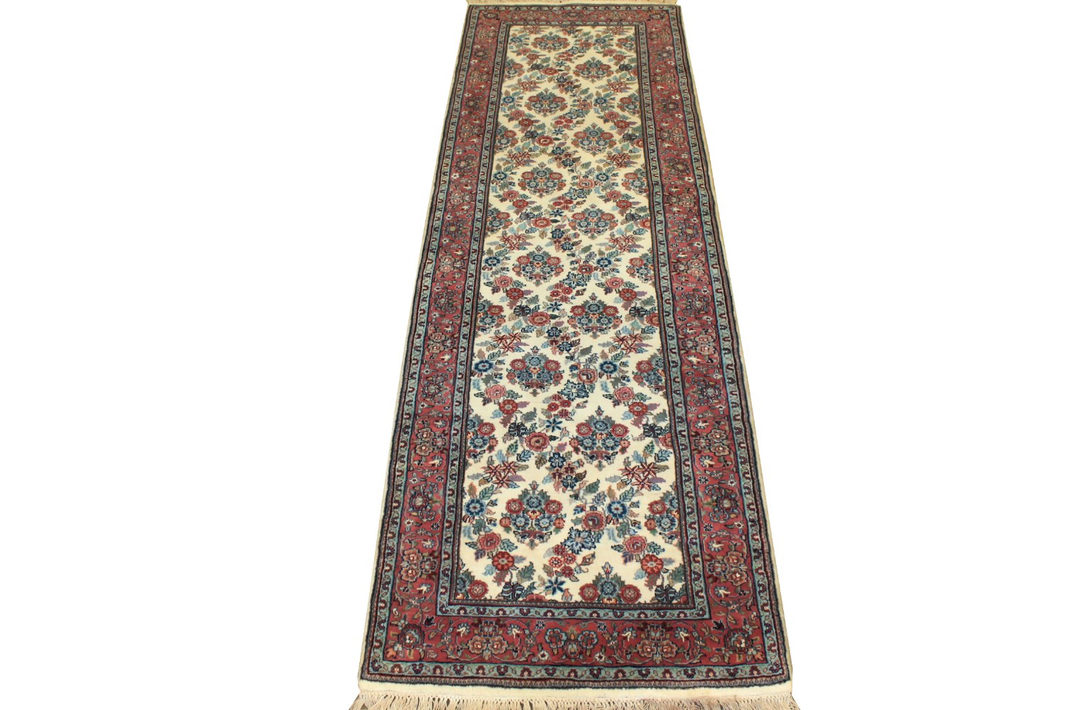 10 ft. Runner Traditional Hand Knotted Wool Area Rug - MR1037