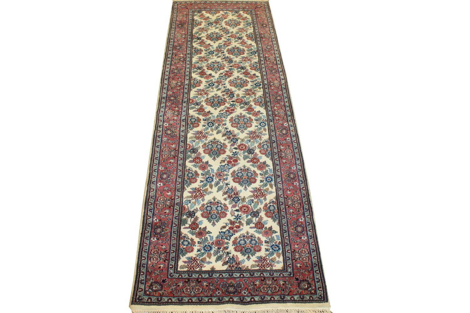 10 ft. Runner Traditional Hand Knotted Wool Area Rug - MR1037