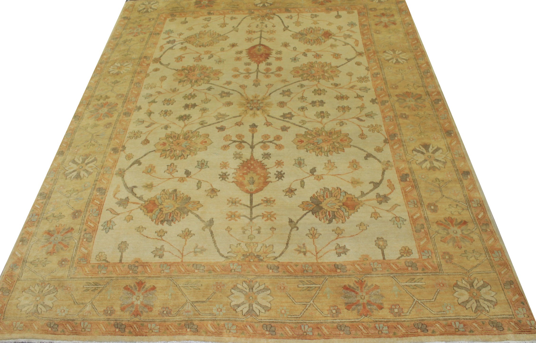 8x10 Oushak Hand Knotted Wool Area Rug - MR10380