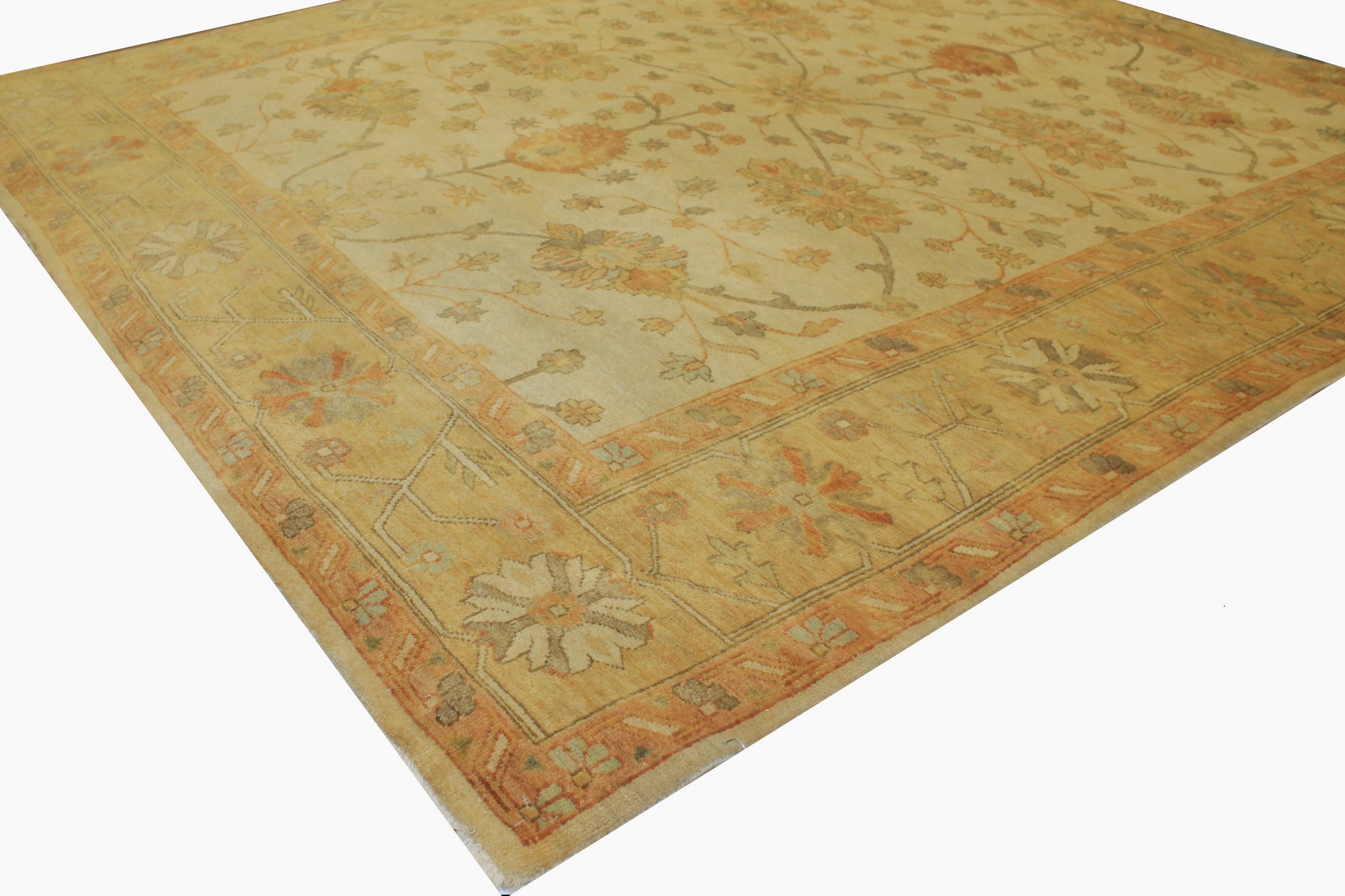 8x10 Oushak Hand Knotted Wool Area Rug - MR10380