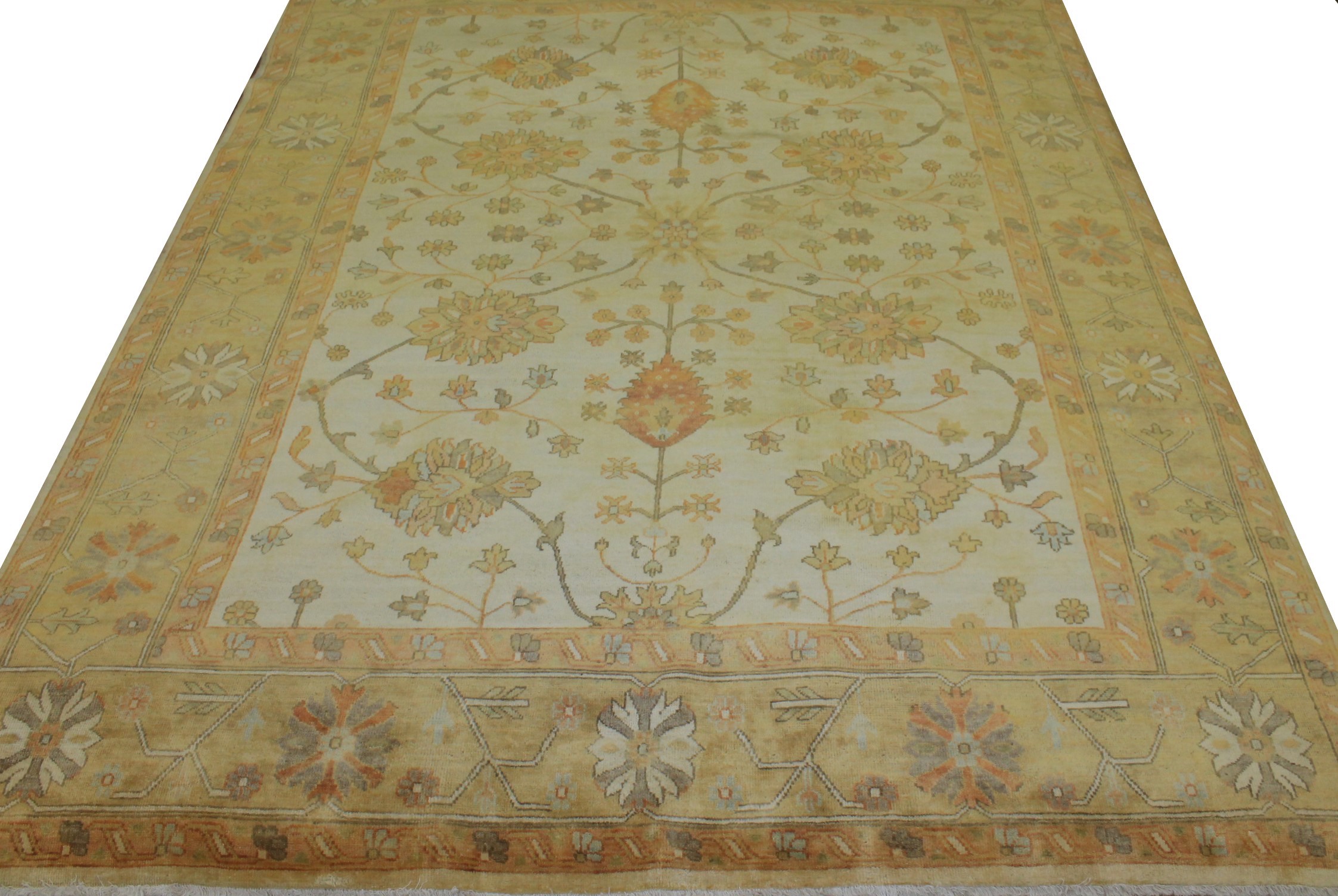 8x10 Oushak Hand Knotted Wool Area Rug - MR10380