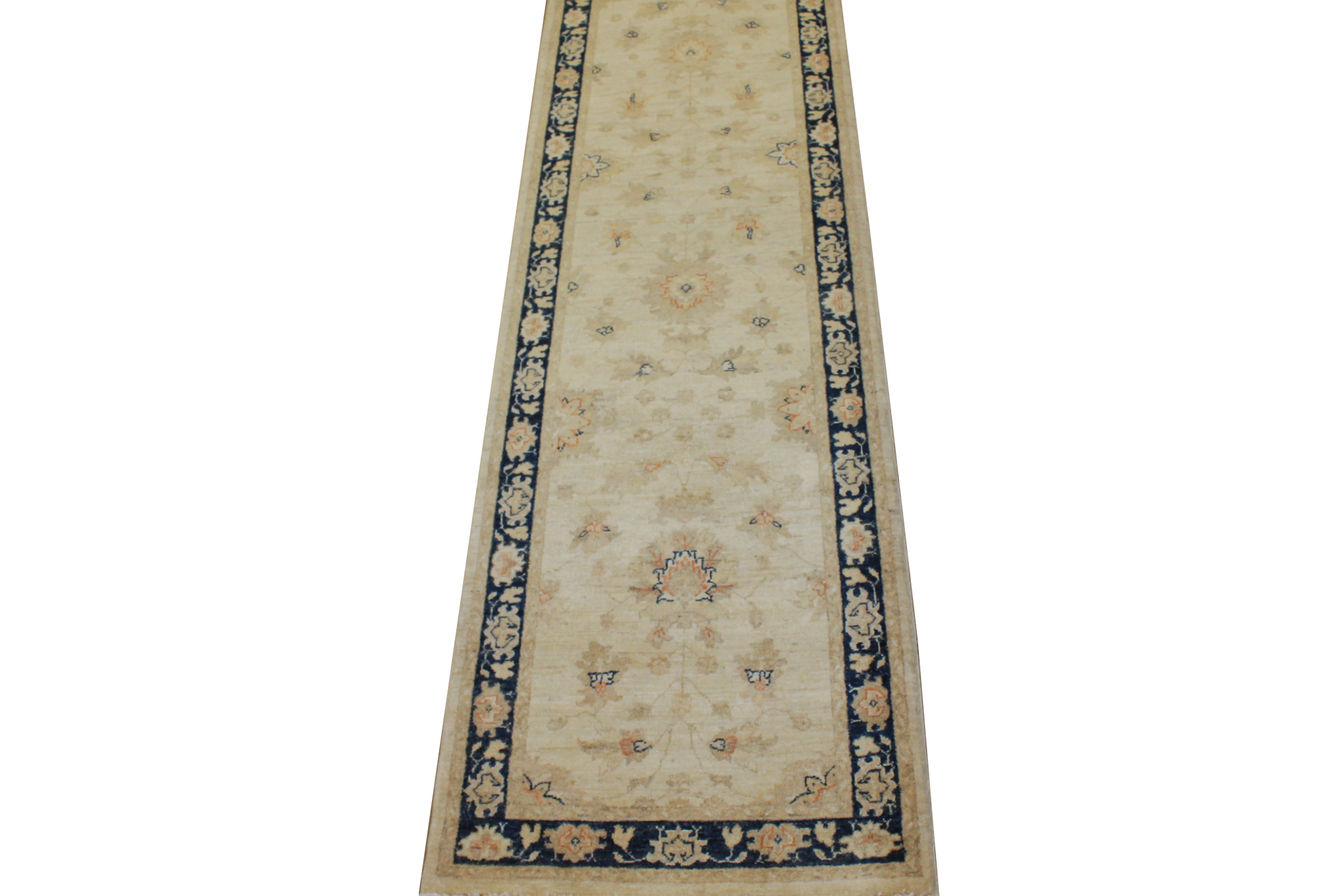 12 ft. Runner Peshawar Hand Knotted Wool Area Rug - MR10630