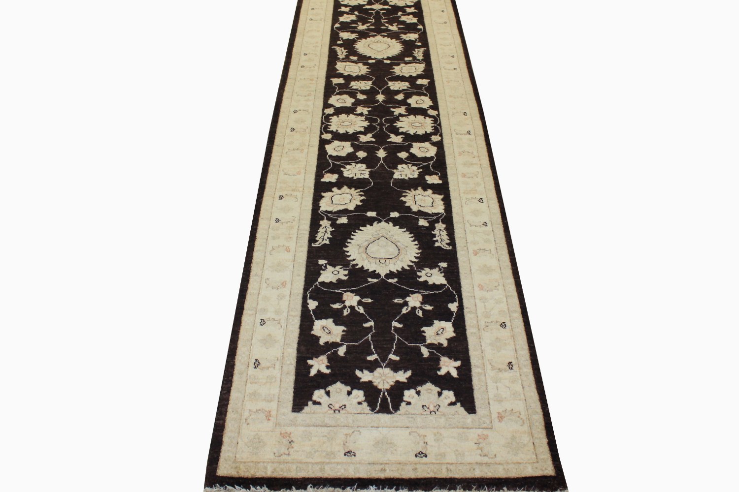 10 ft. Runner Peshawar Hand Knotted Wool Area Rug - MR10640