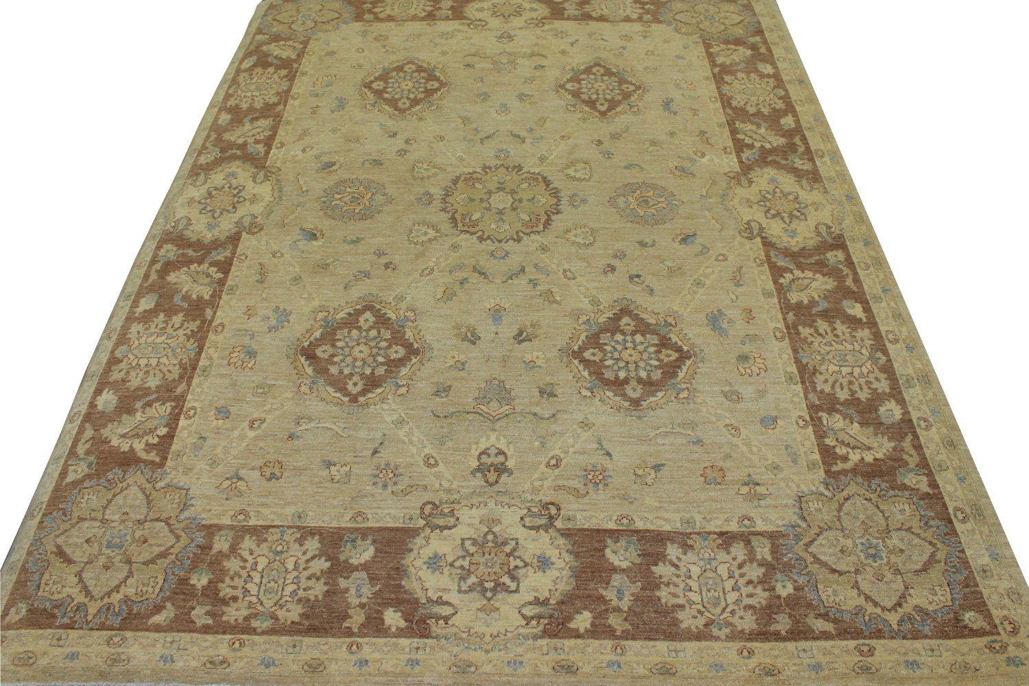 9x12 Peshawar Hand Knotted Wool Area Rug - MR11077