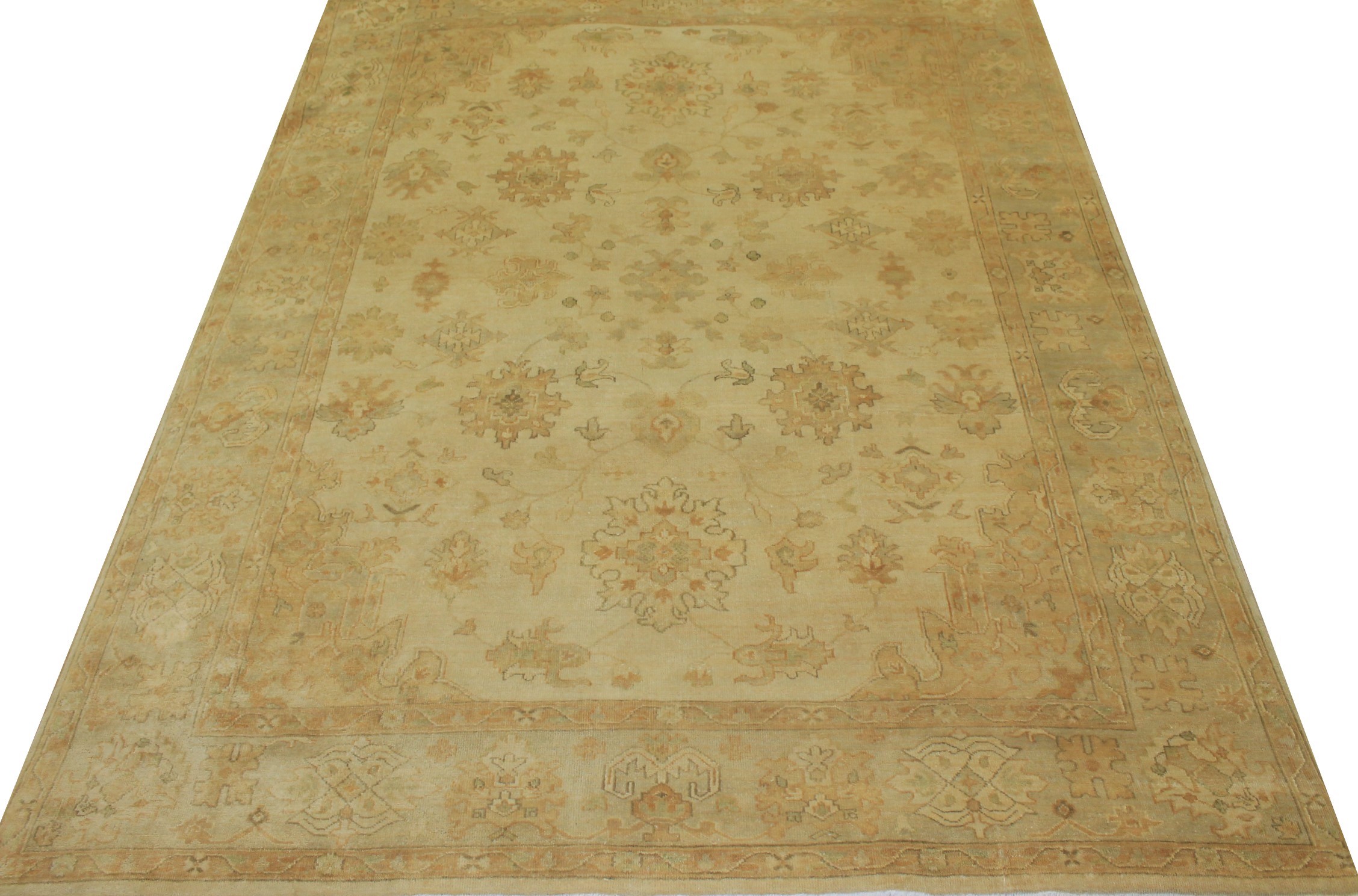 8x10 Oushak Hand Knotted Wool Area Rug - MR11266