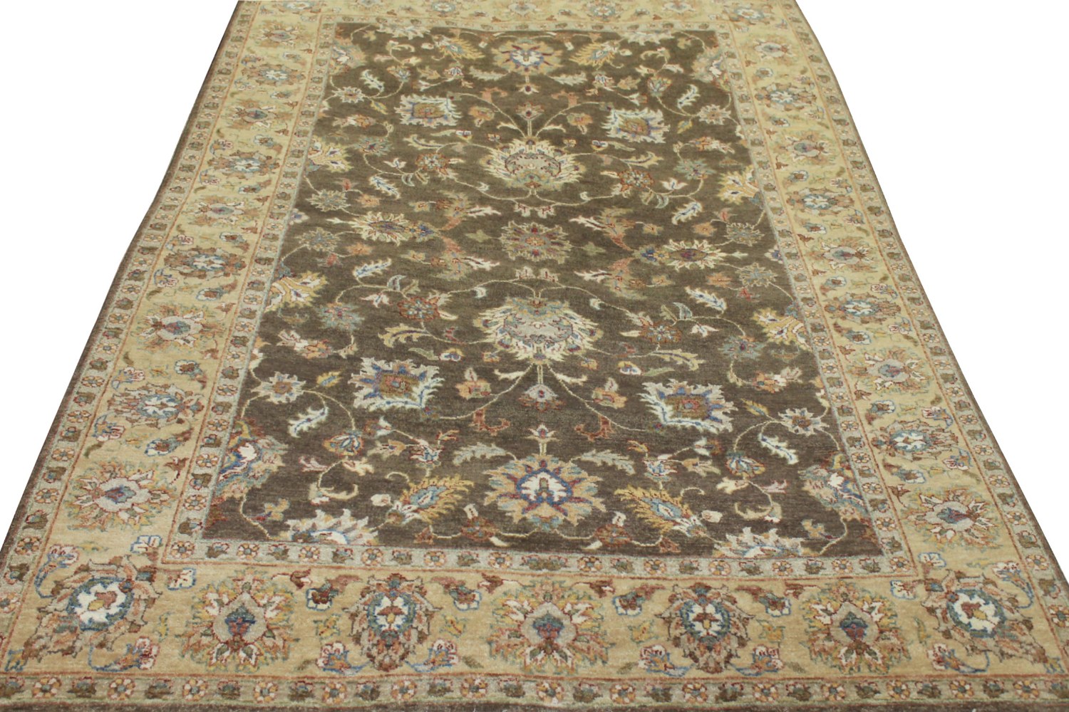 5x7/8 Traditional Hand Knotted Wool Area Rug - MR11688