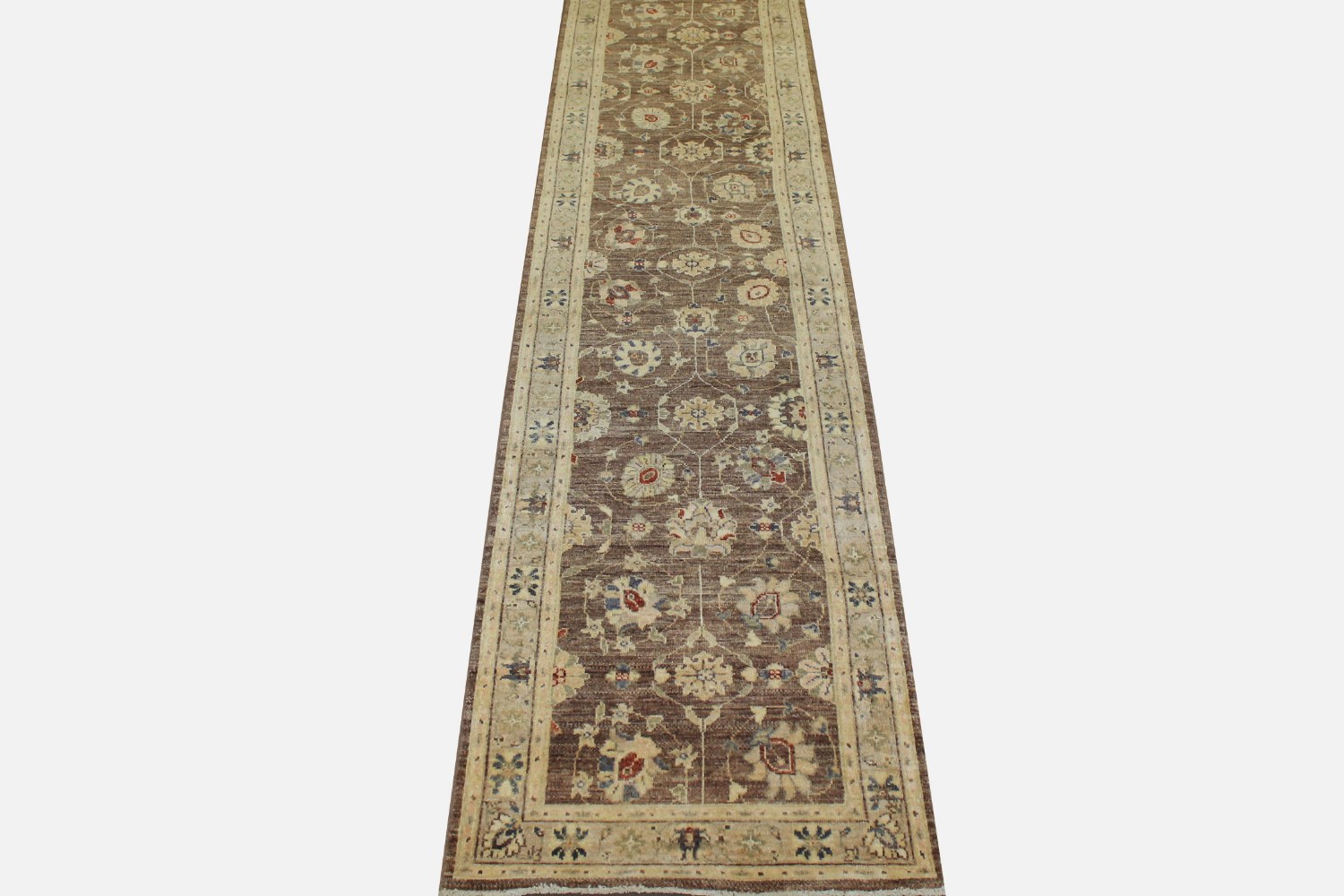 13 ft. & Longer Runner Peshawar Hand Knotted Wool Area Rug - MR11819