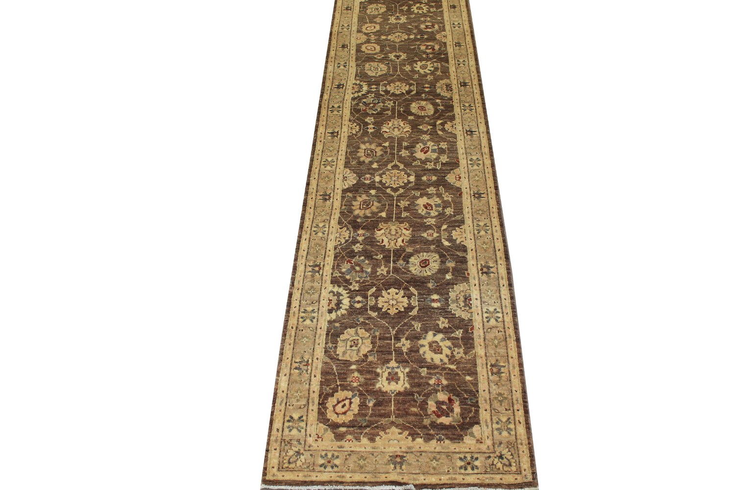 13 ft. & Longer Runner Peshawar Hand Knotted Wool Area Rug - MR11819