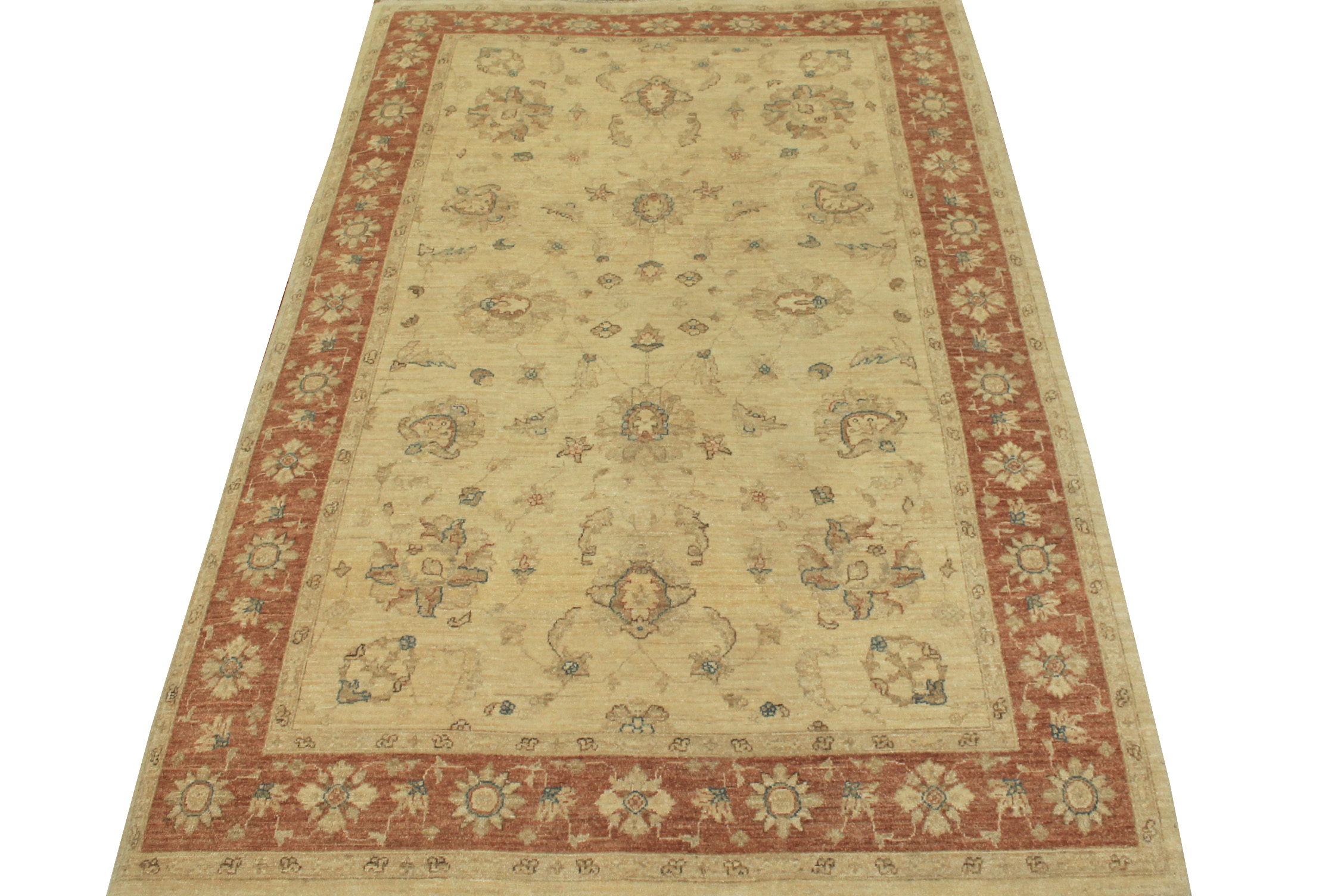 6x9 Peshawar Hand Knotted Wool Area Rug - MR11877