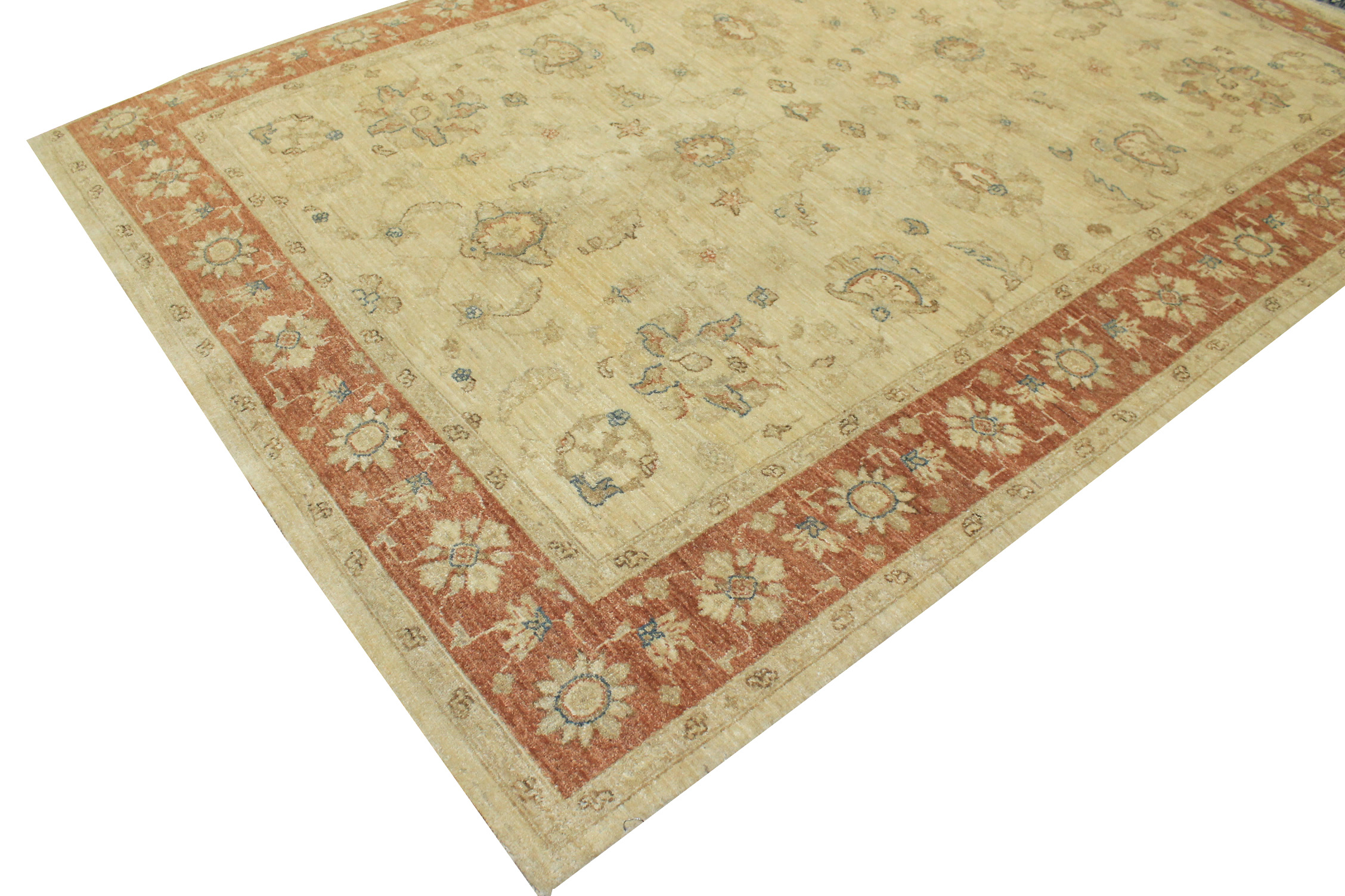 6x9 Peshawar Hand Knotted Wool Area Rug - MR11877