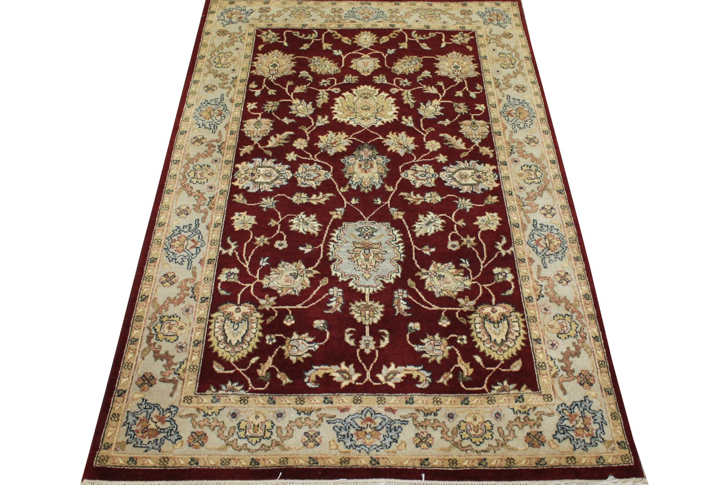 4x6 Traditional Hand Knotted Wool Area Rug - MR12235
