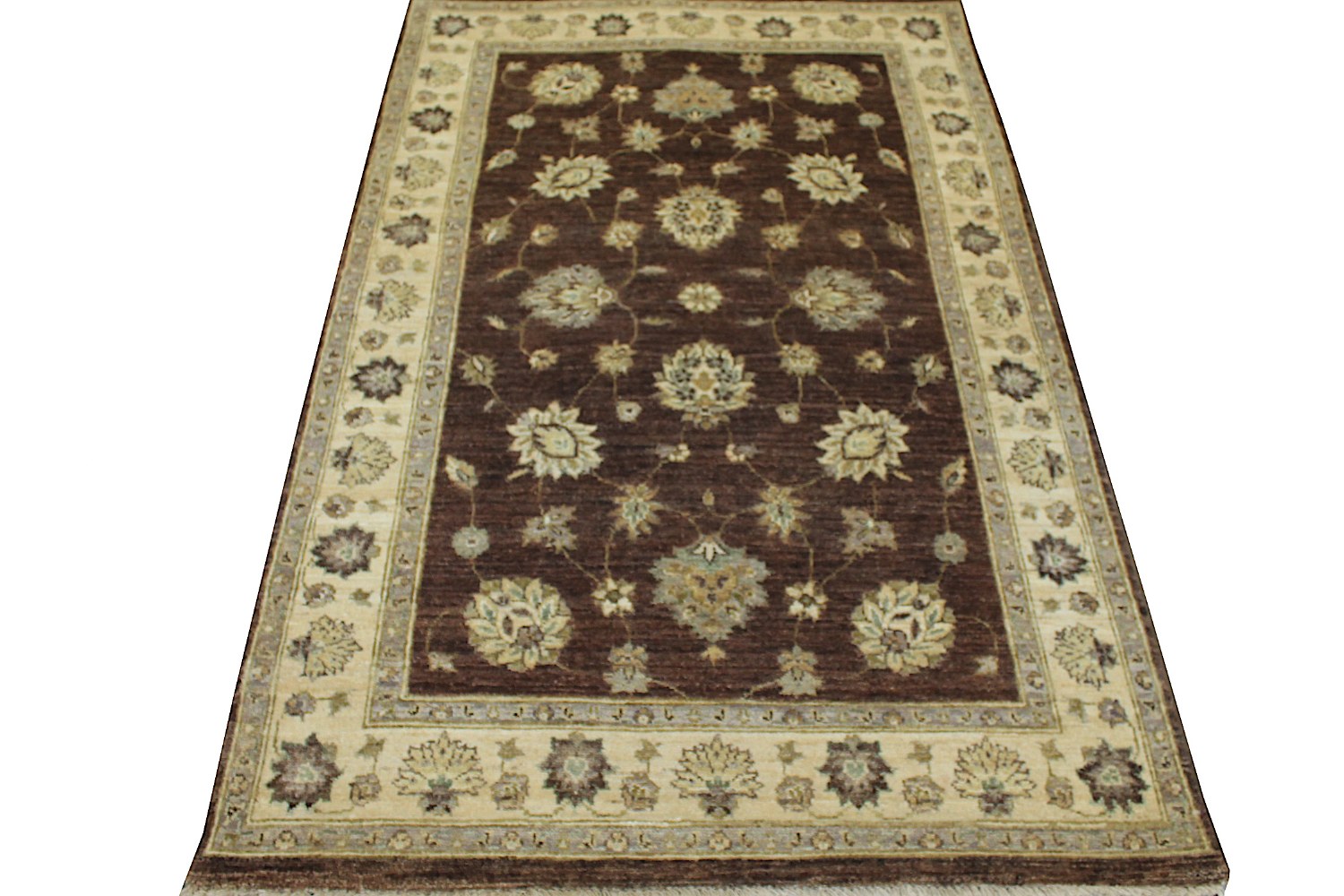 4x6 Traditional Hand Knotted Wool Area Rug - MR12236