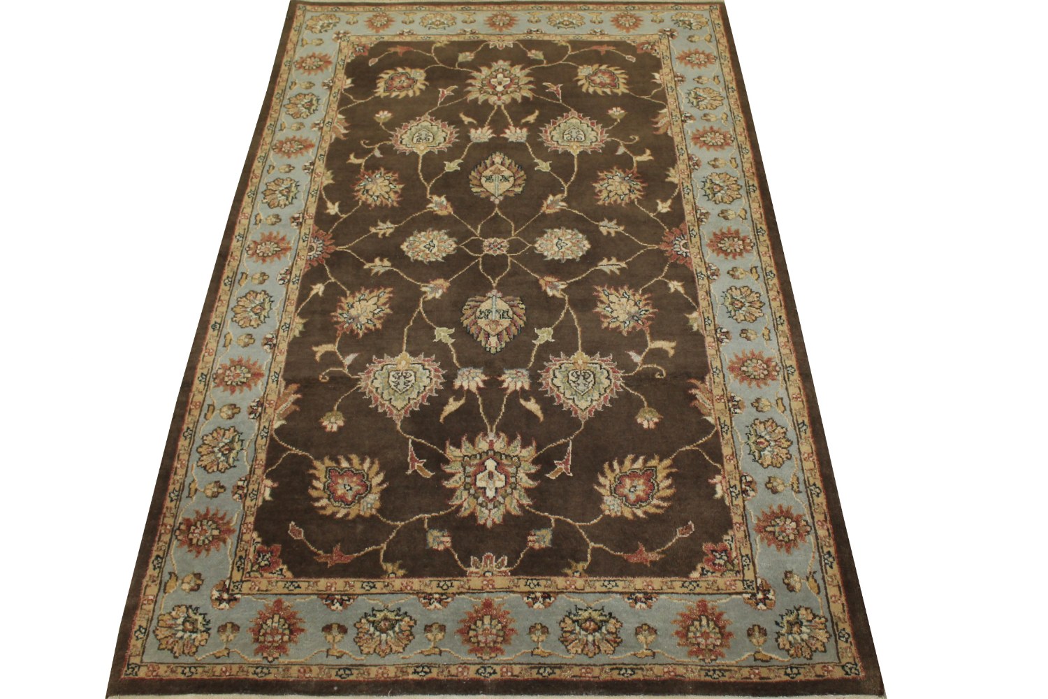 4x6 Traditional Hand Knotted Wool Area Rug - MR12237