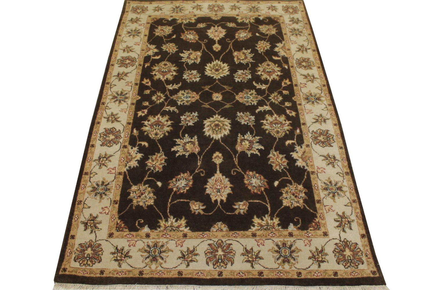 4x6 Traditional Hand Knotted Wool Area Rug - MR12239