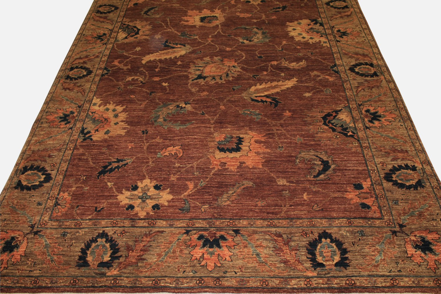 9x12 Antique Revival Hand Knotted Wool Area Rug - MR12409