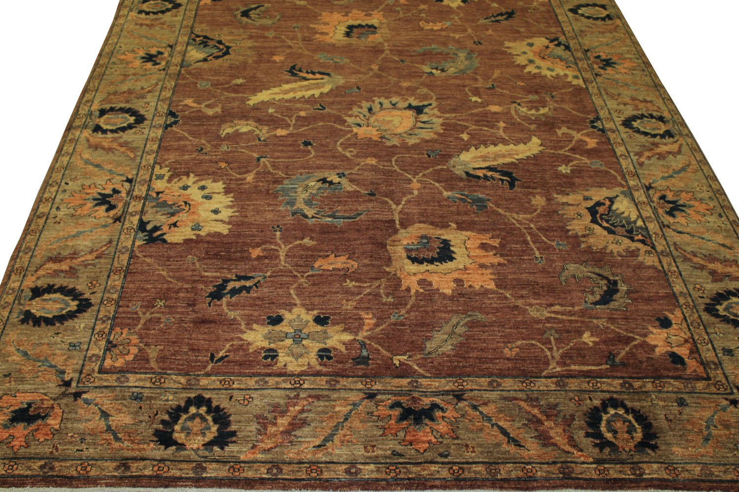 9x12 Antique Revival Hand Knotted Wool Area Rug - MR12409
