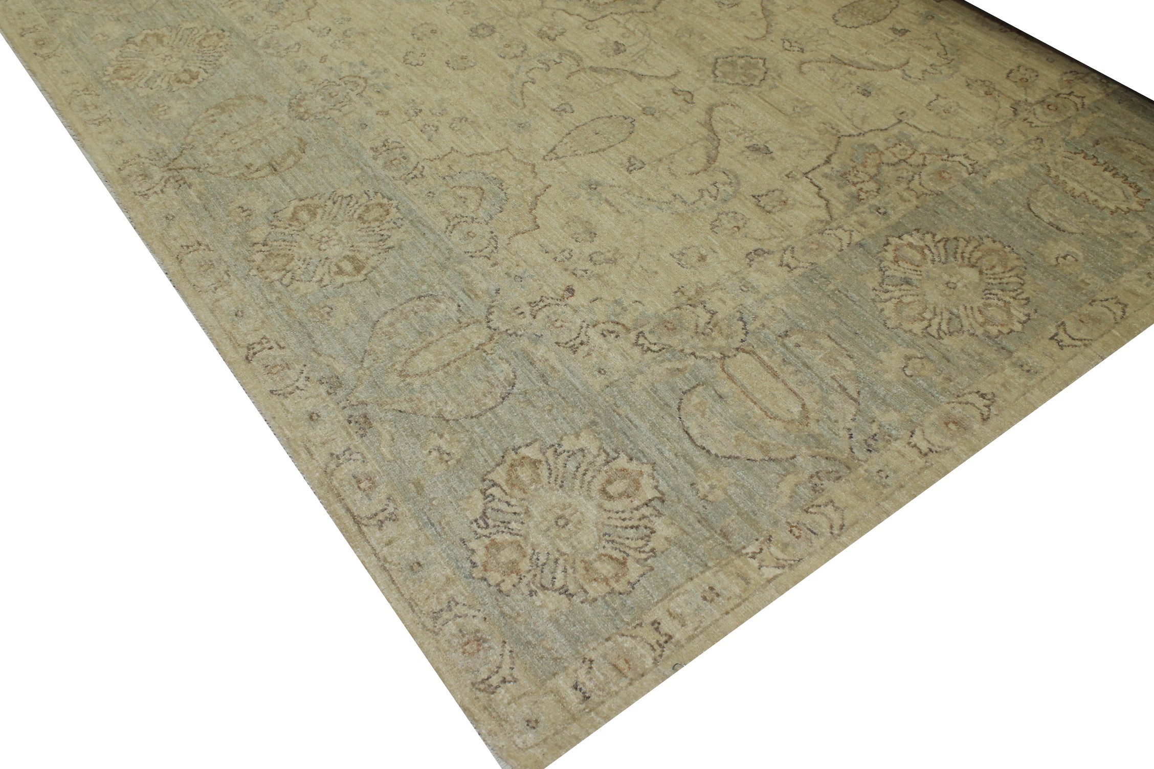 8x10 Peshawar Hand Knotted Wool Area Rug - MR12588