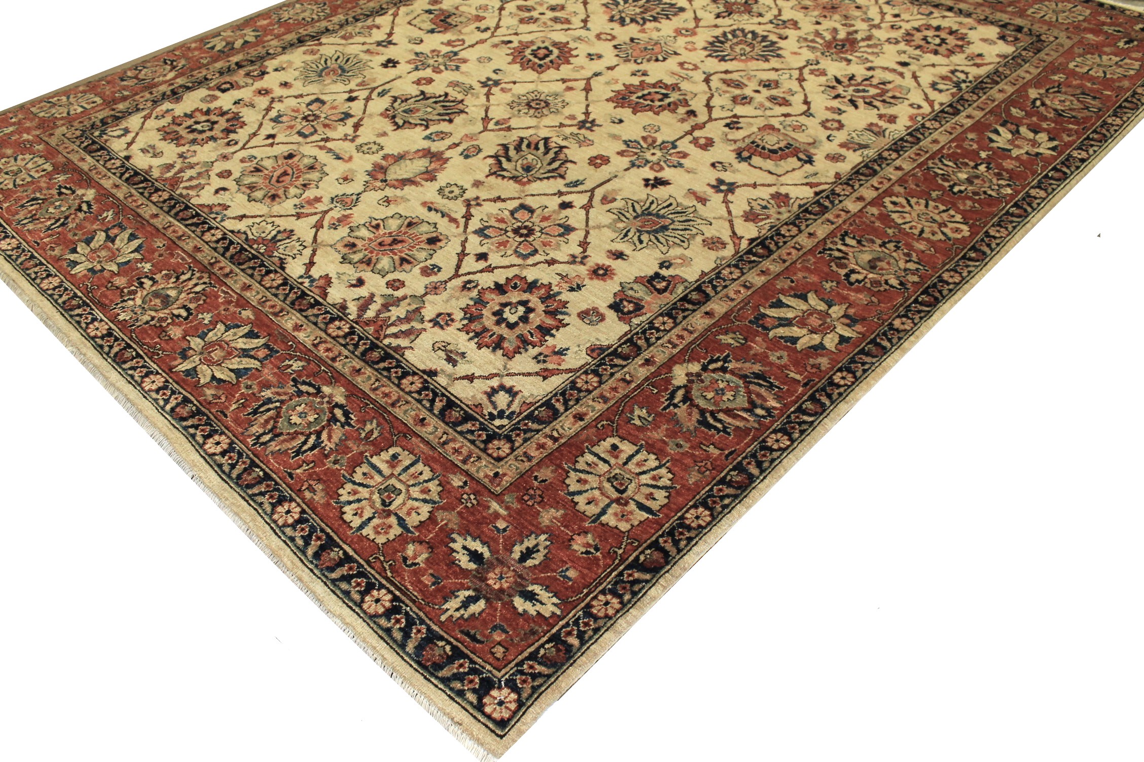 8x10 Peshawar Hand Knotted Wool Area Rug - MR13038