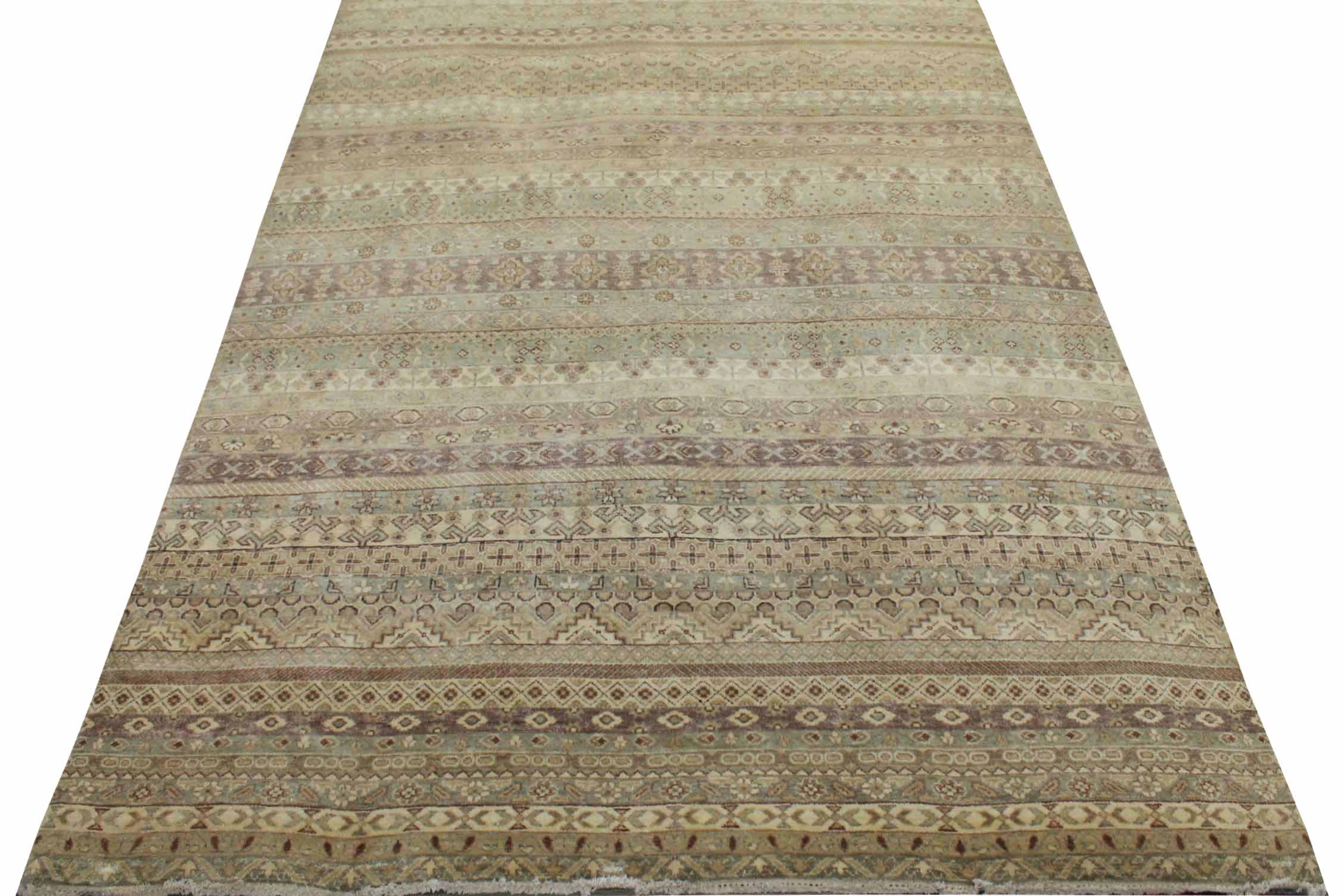 6x9 Contemporary Hand Knotted Wool Area Rug - MR13123