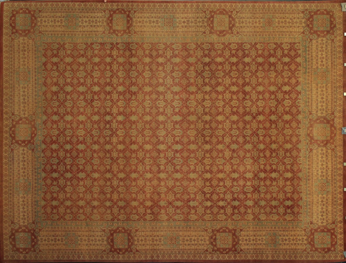 9x12 Antique Revival Hand Knotted Wool Area Rug - MR13126