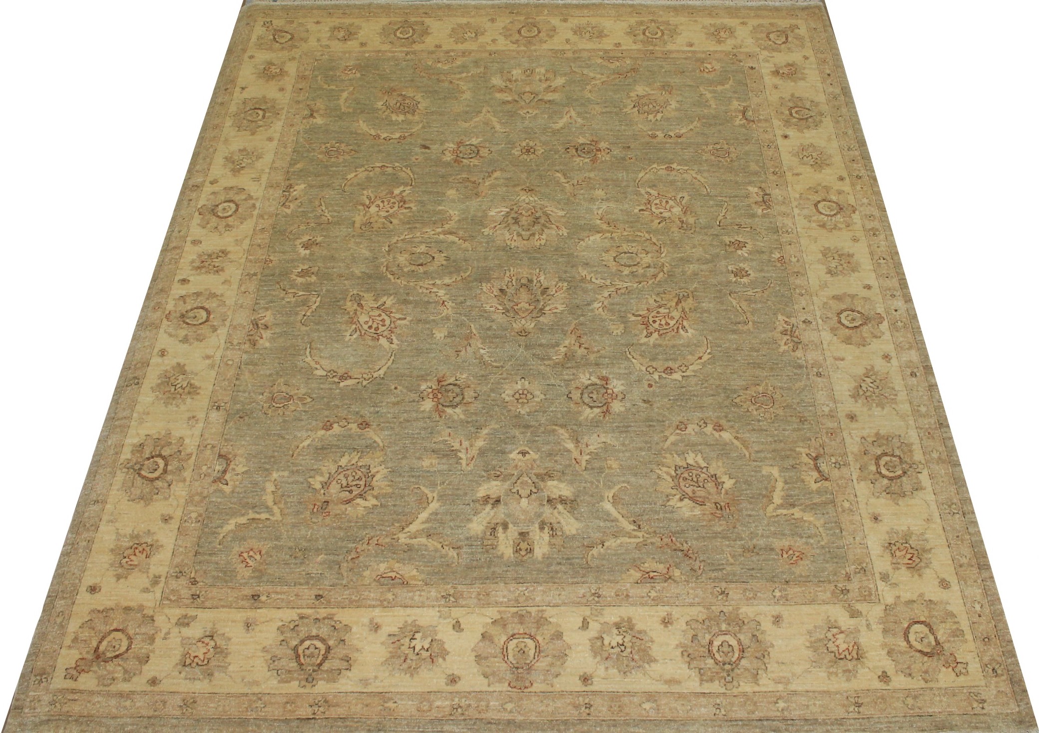 8x10 Peshawar Hand Knotted Wool Area Rug - MR13352