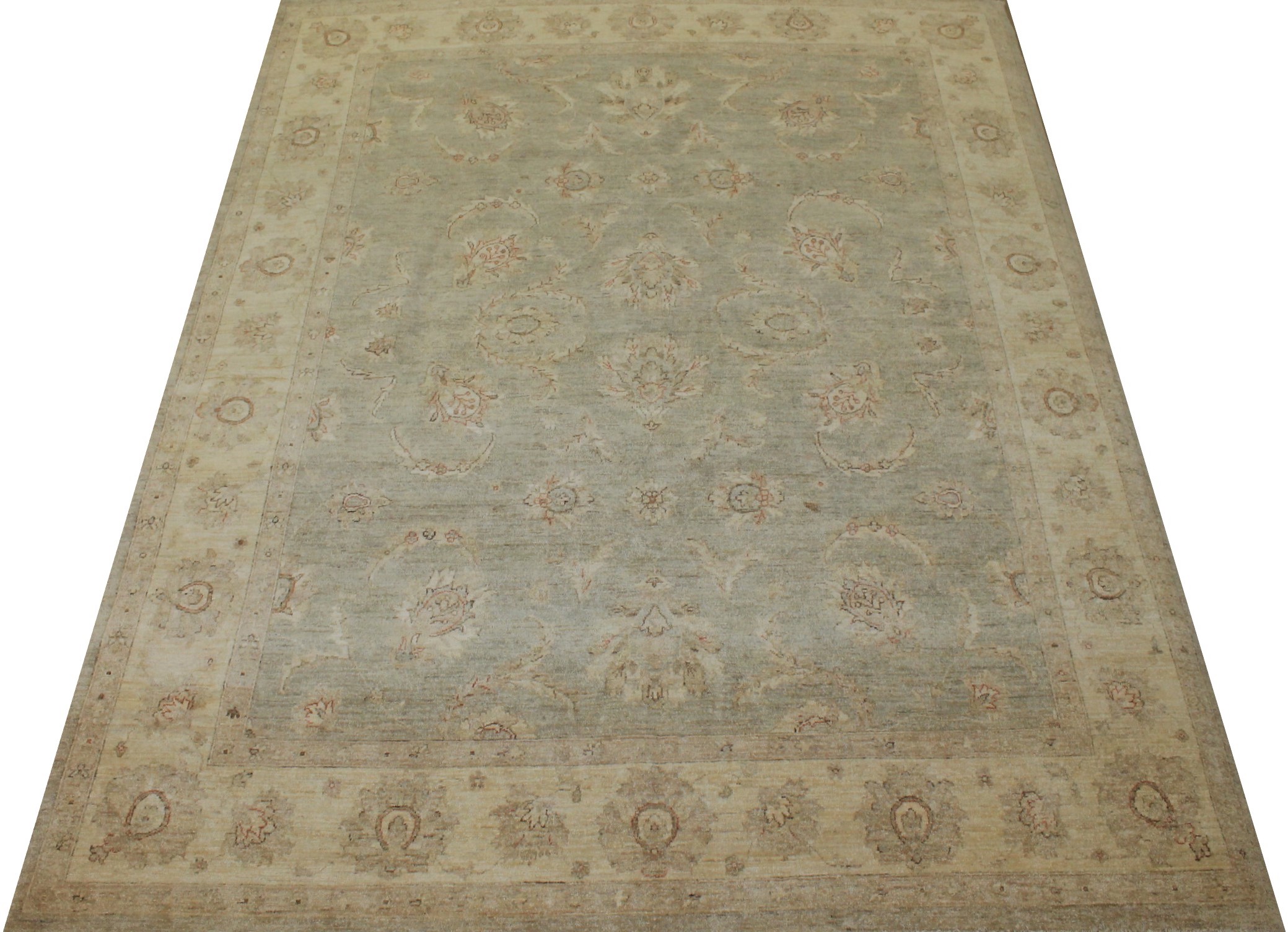 8x10 Peshawar Hand Knotted Wool Area Rug - MR13352