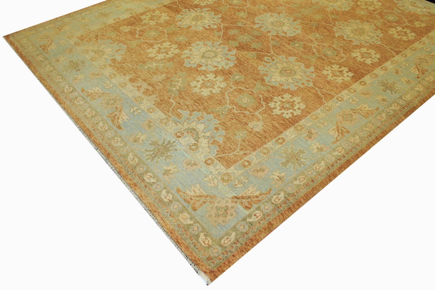 9x12 Oushak Hand Knotted Wool Area Rug - MR13758