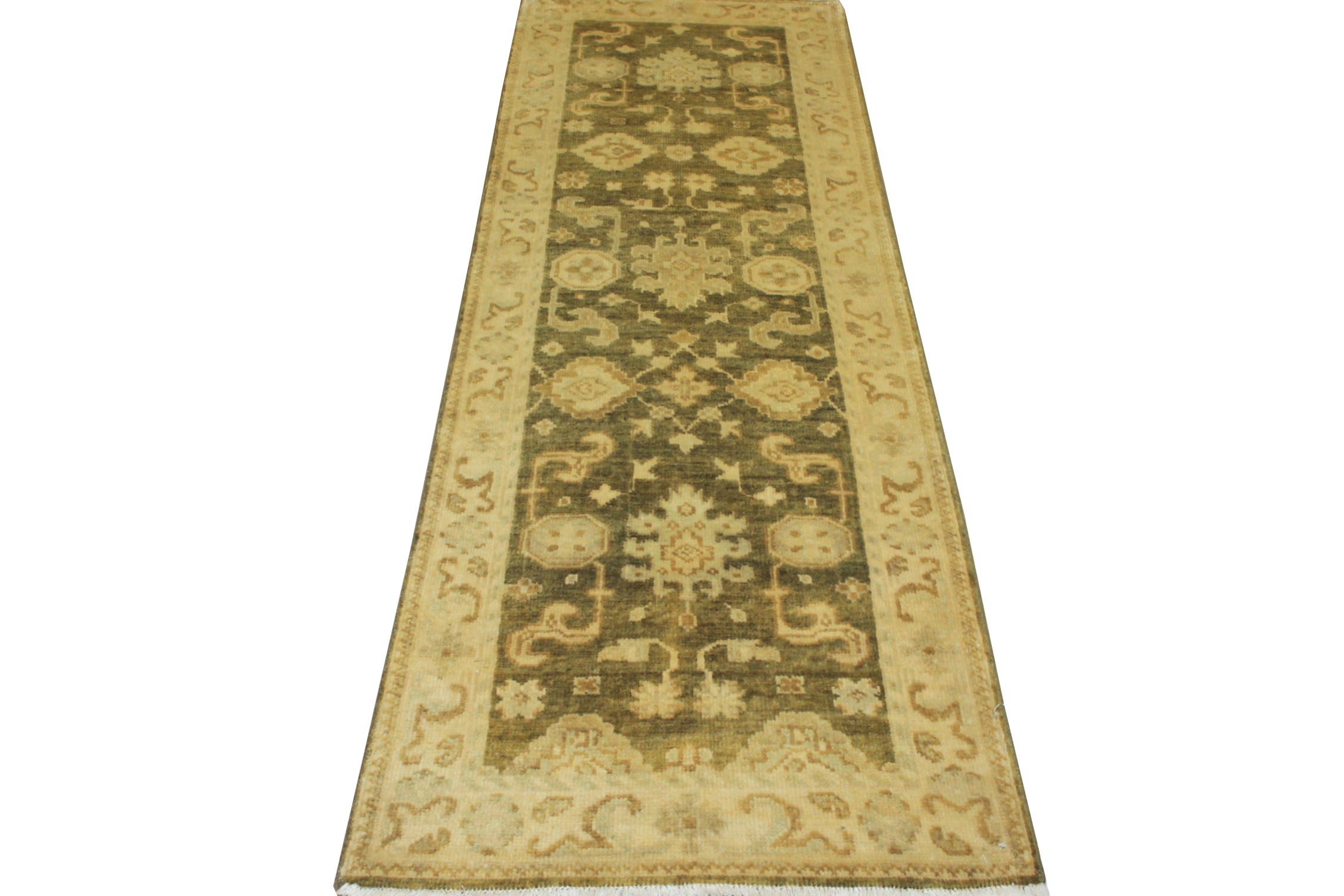 8 ft. Runner Oushak Hand Knotted Wool Area Rug - MR13823