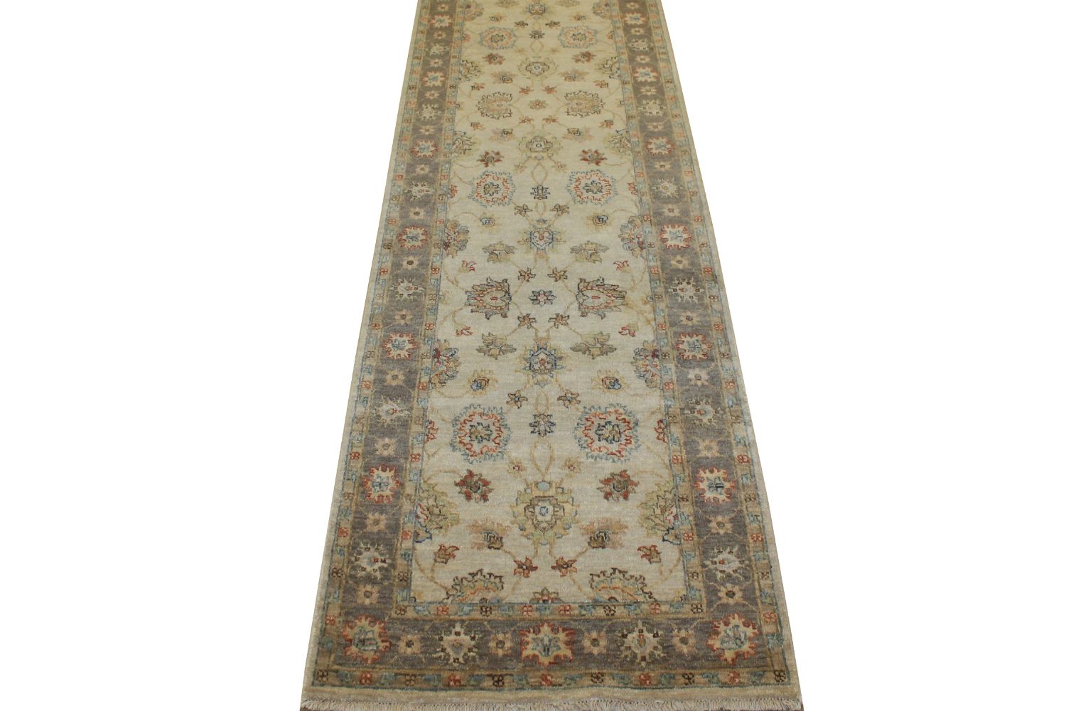 8 ft. Runner Traditional Hand Knotted Wool Area Rug - MR13847